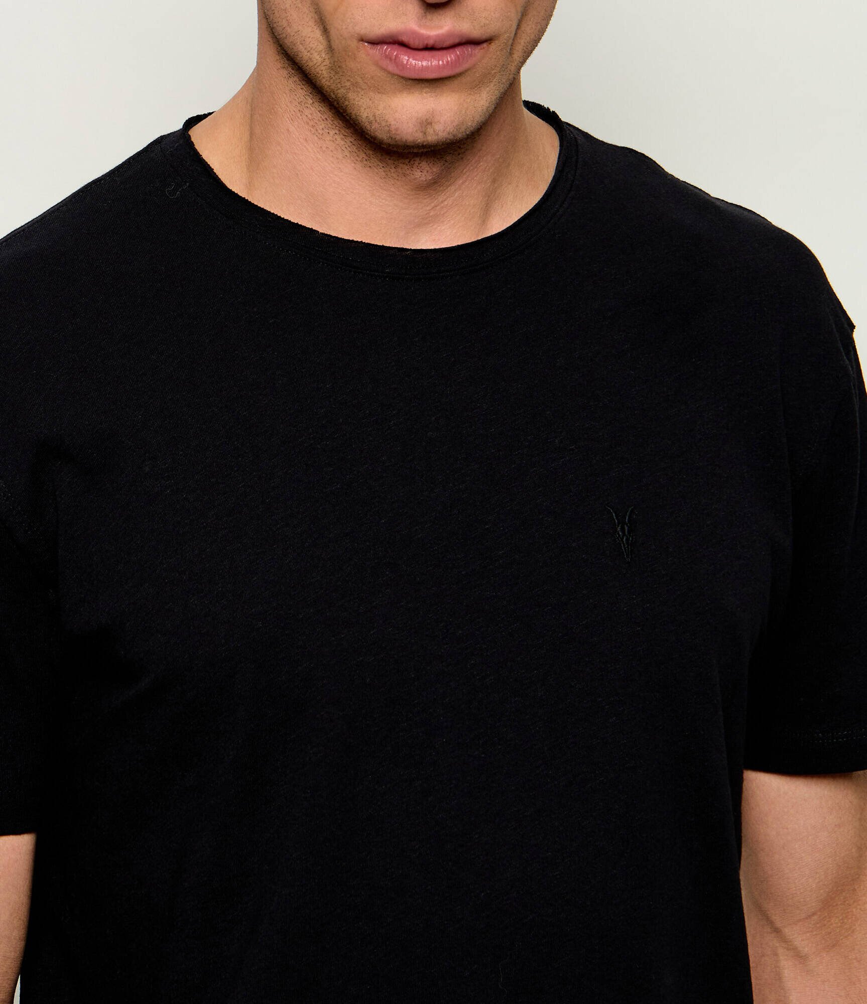 AllSaints Tricou FLAX | regular fit | cu adaos de in