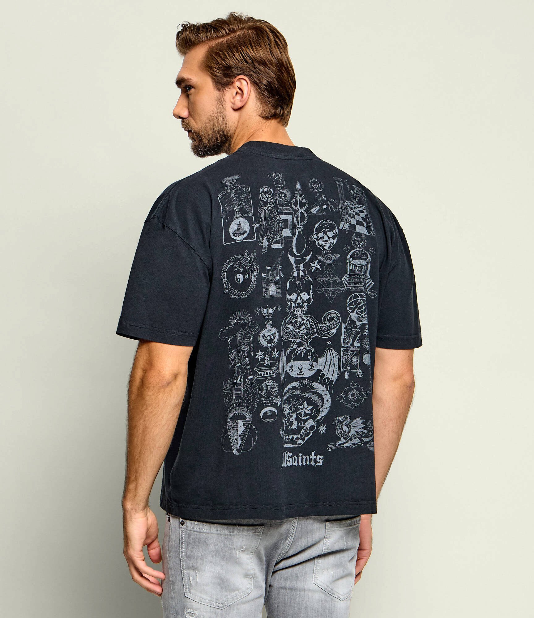 AllSaints Tricou Ignis | Relaxed fit