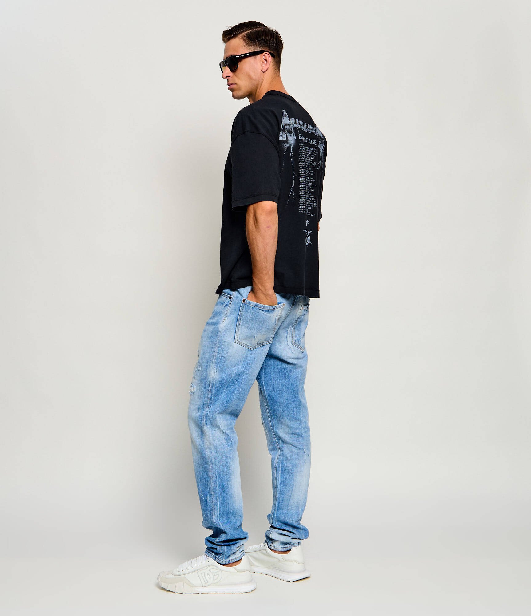 AllSaints Tricou Iron Tiger | Relaxed fit