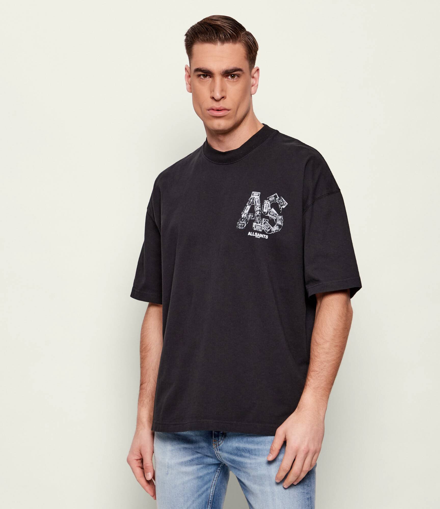 AllSaints Tricou MIXTAPE | Oversize fit