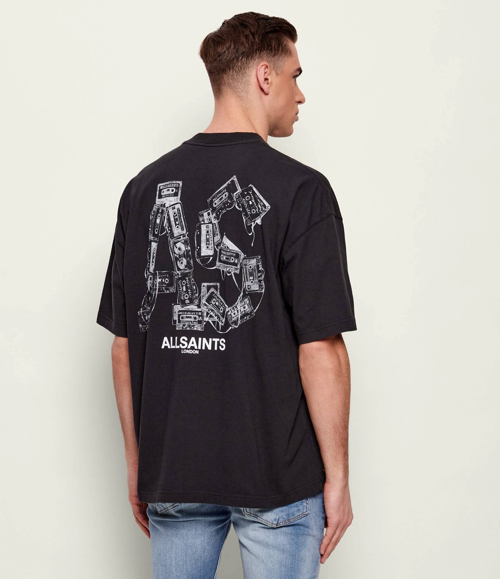 AllSaints Tricou MIXTAPE | Oversize fit