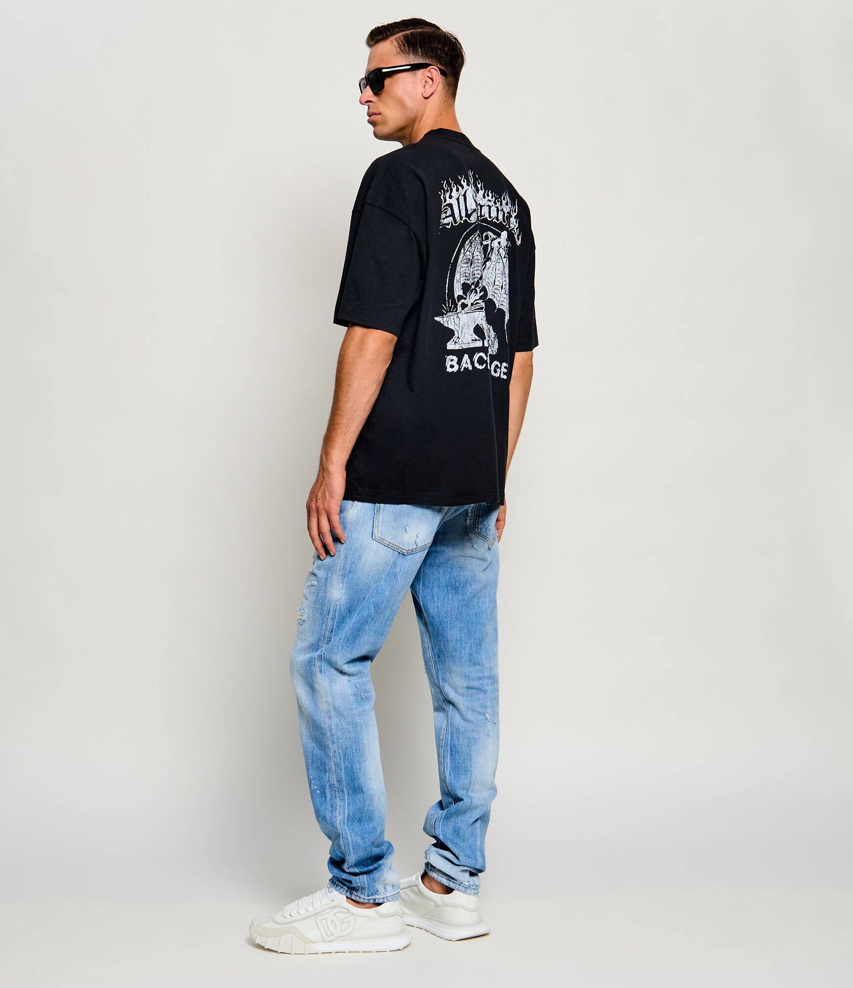 AllSaints Tricou Repeat | Oversize fit