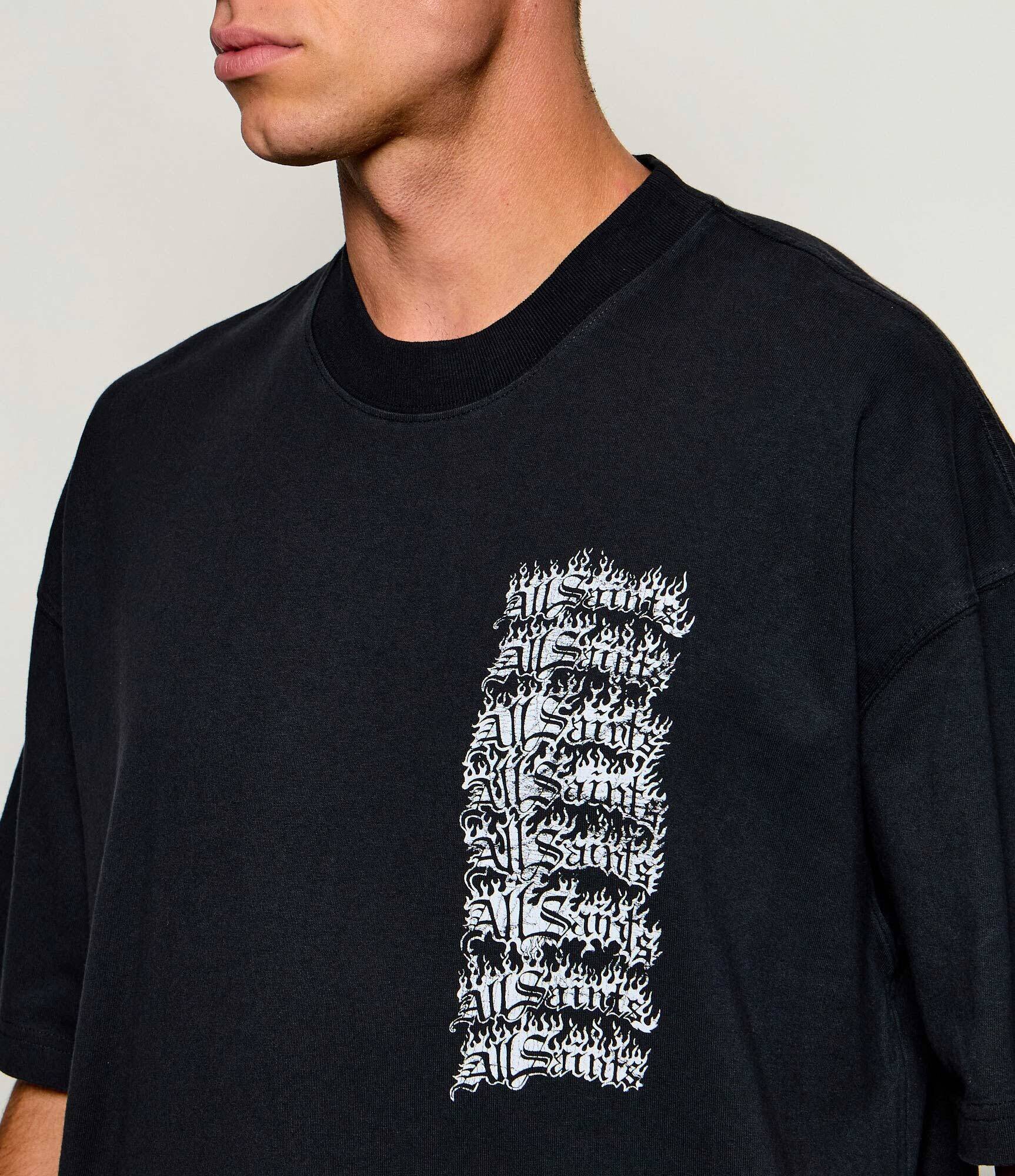 AllSaints Tricou Repeat | Oversize fit