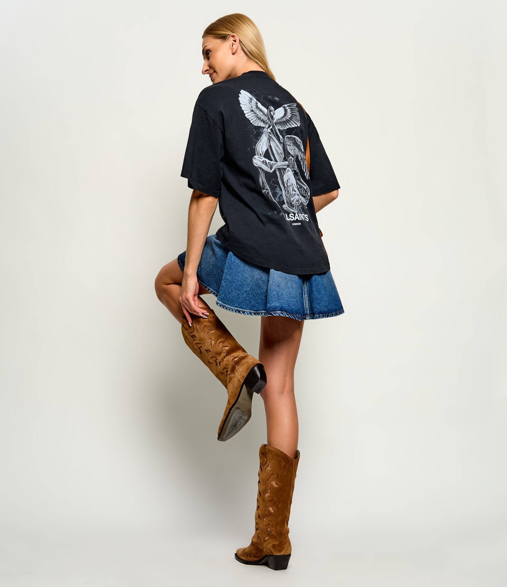 AllSaints Tricou Seraph Amelie | Oversize fit