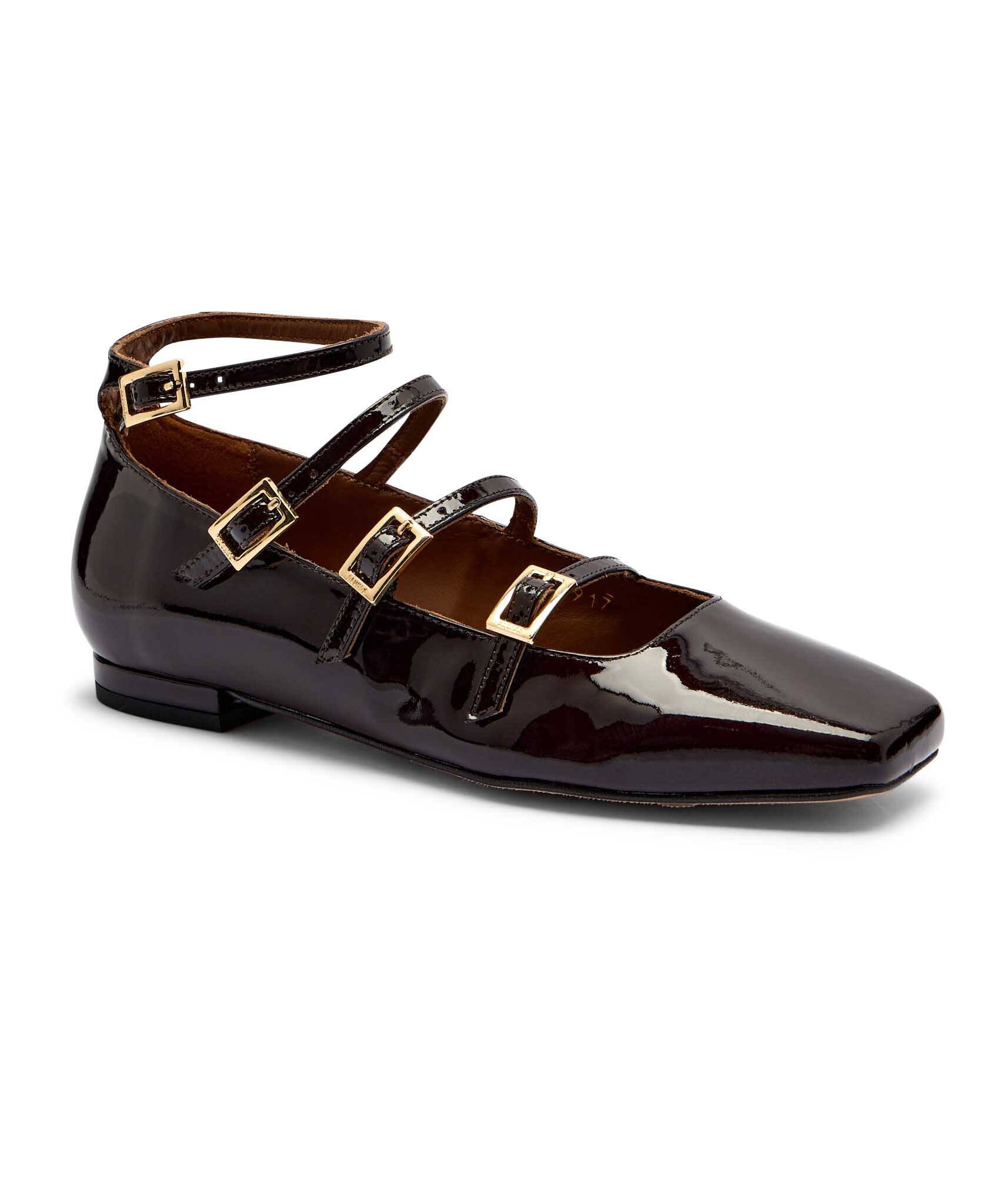 ALOHAS De piele balerini Luke Onix