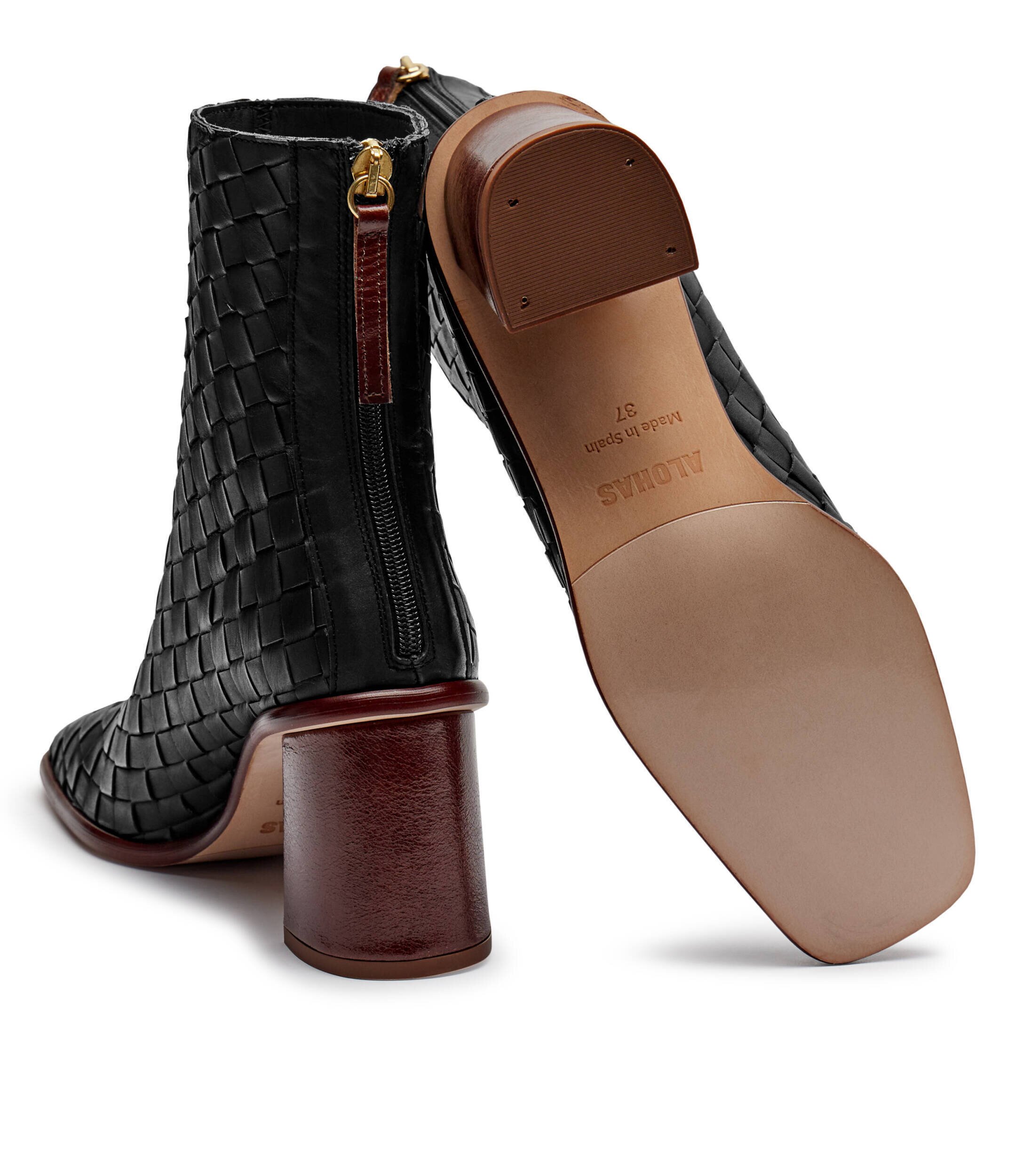ALOHAS De piele botine cu toc