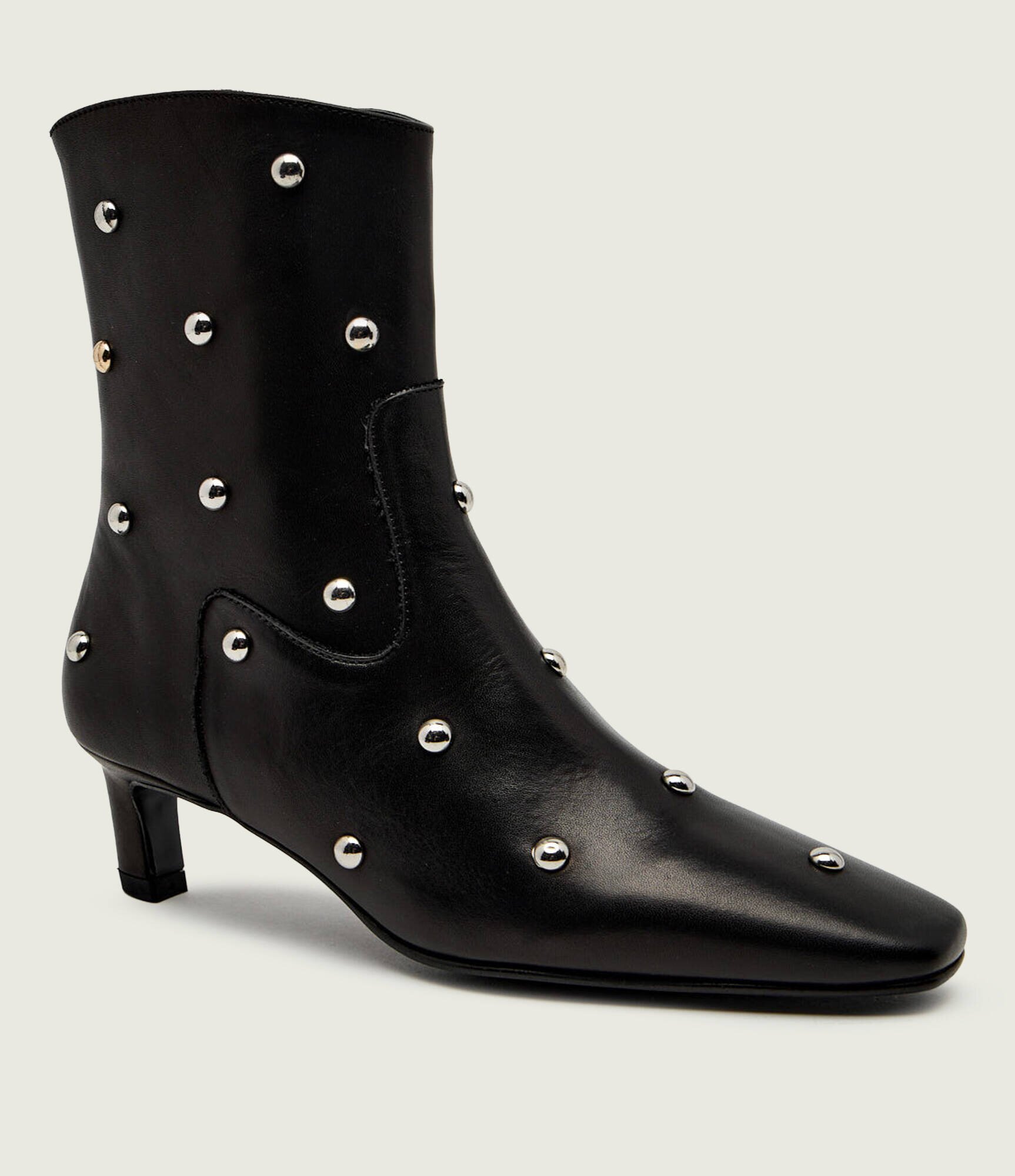 ALOHAS De piele botine cu toc subțire