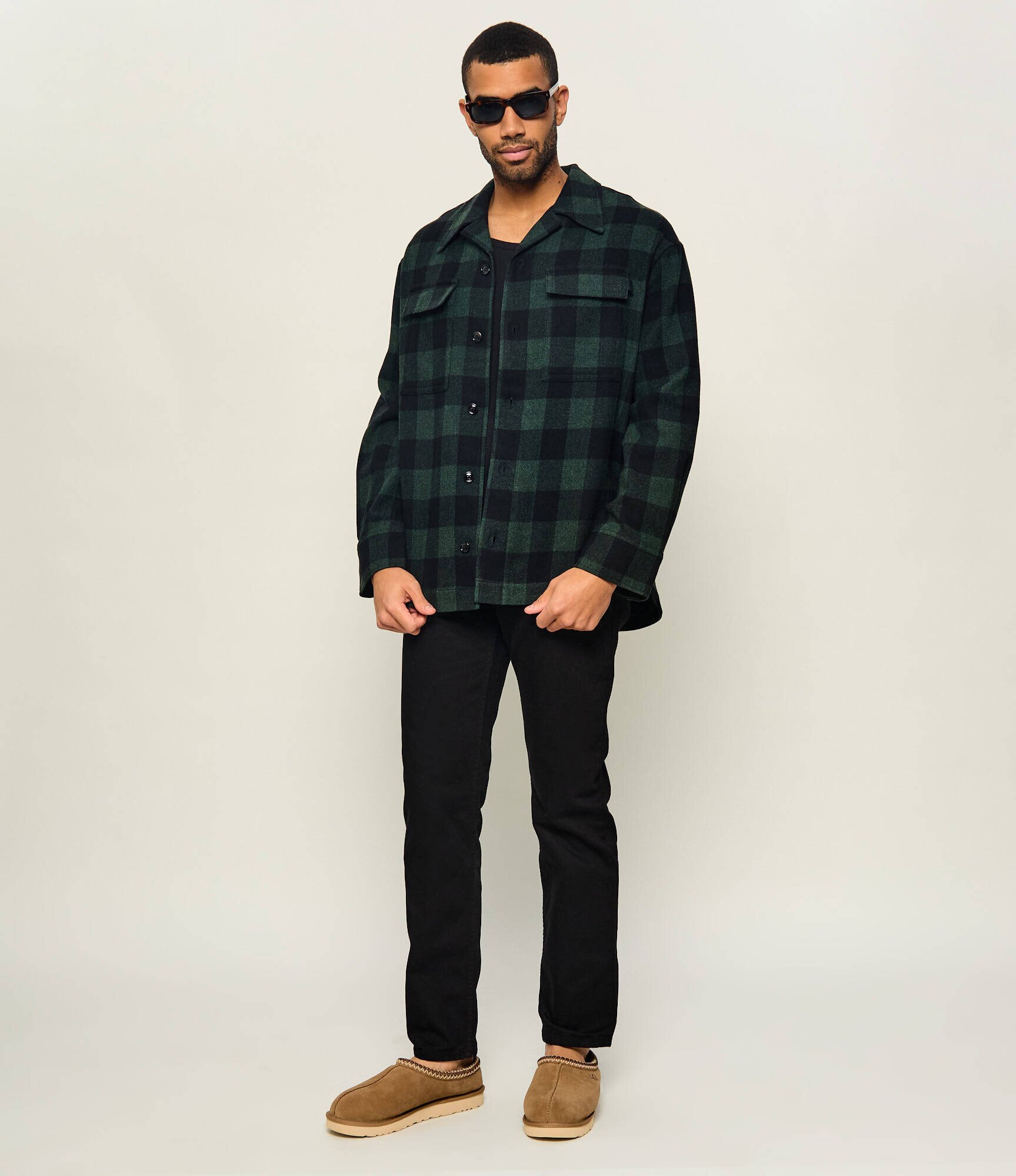 AMI Paris De lână cămașă | Oversize fit