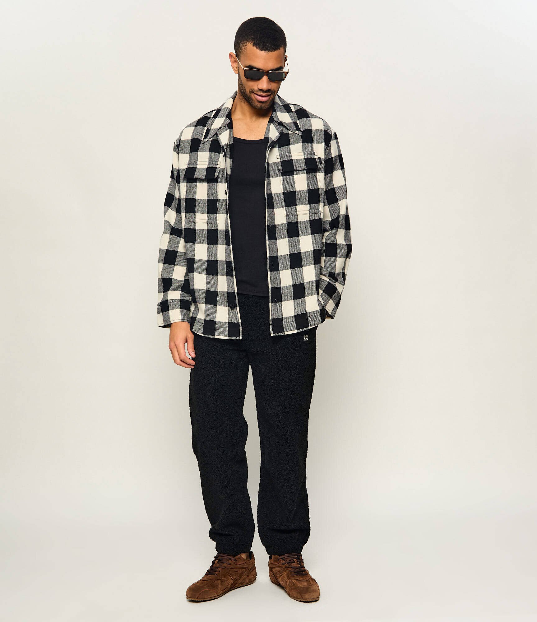 AMI Paris De lână cămașă | Oversize fit