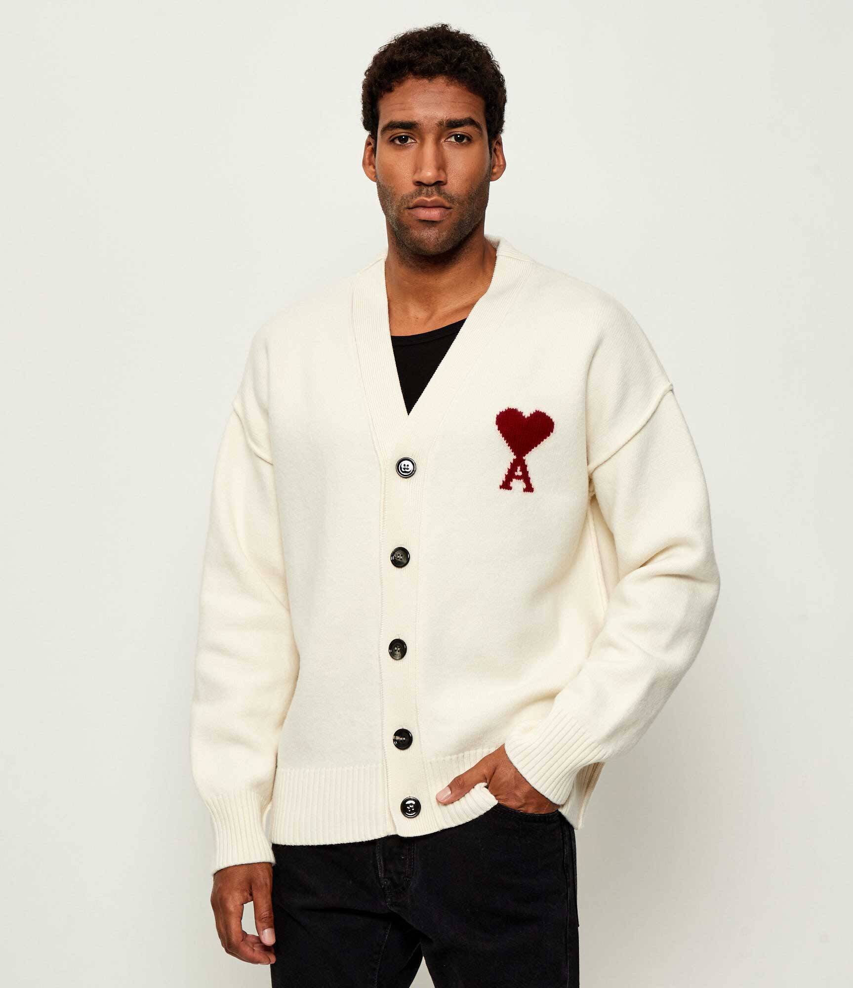 AMI Paris De lână cardigan | Relaxed fit