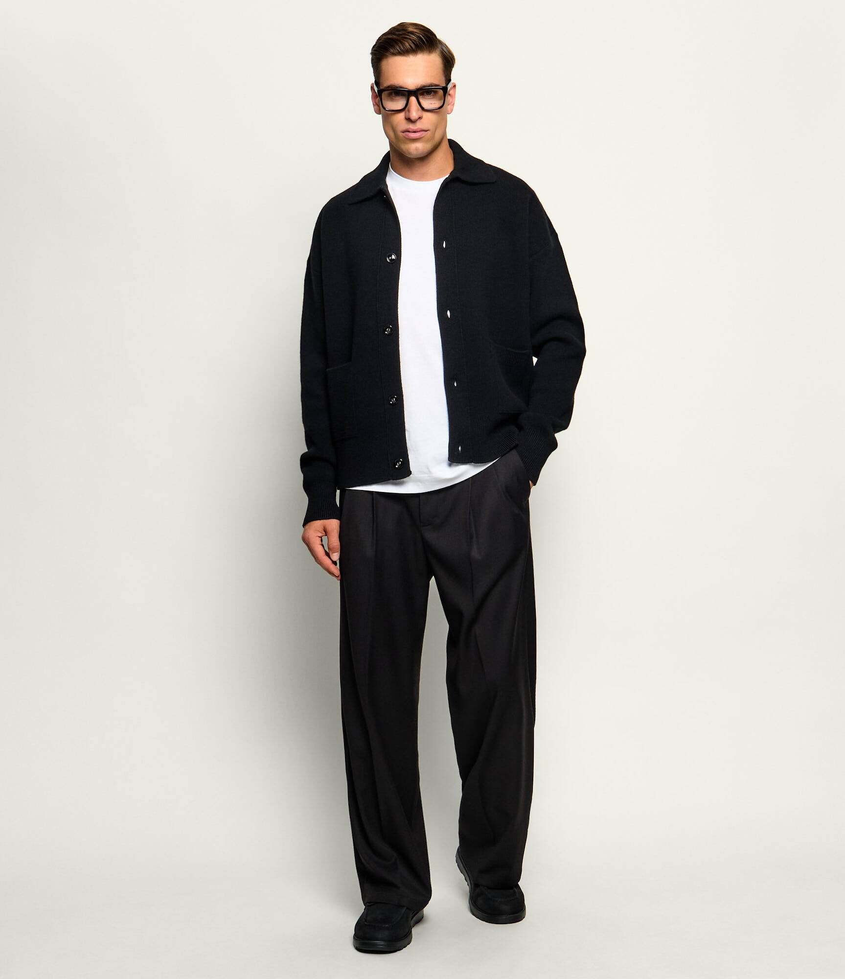 AMI Paris De lână cardigan | Relaxed fit