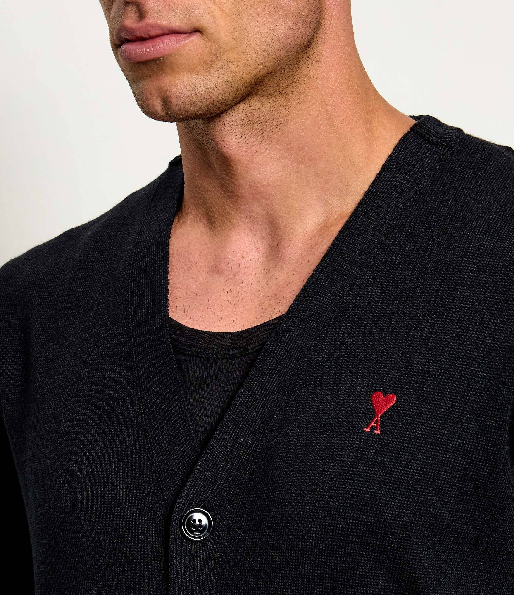 AMI Paris De lână cardigan | Slim Fit