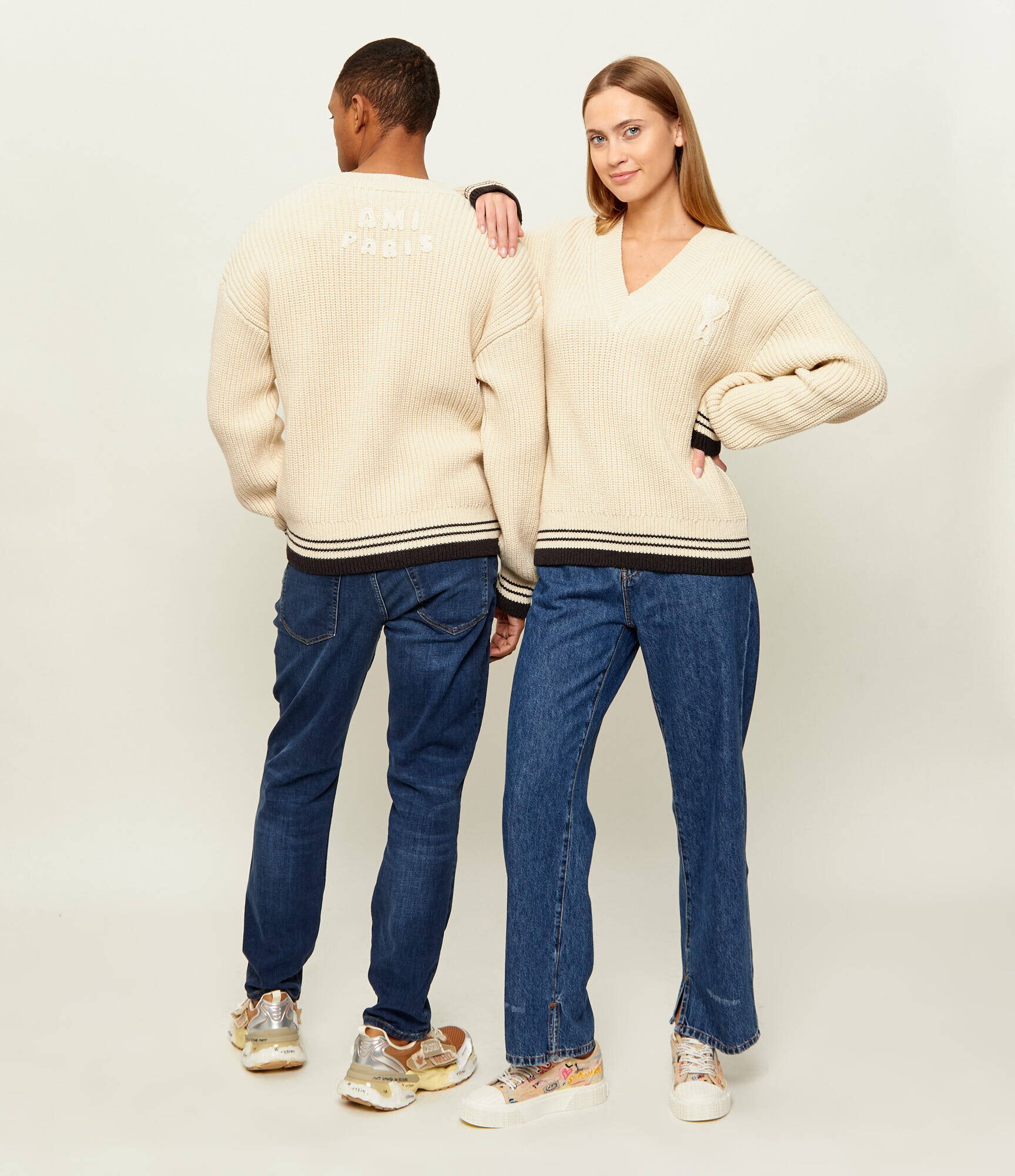 AMI Paris De lână pulover | Loose fit