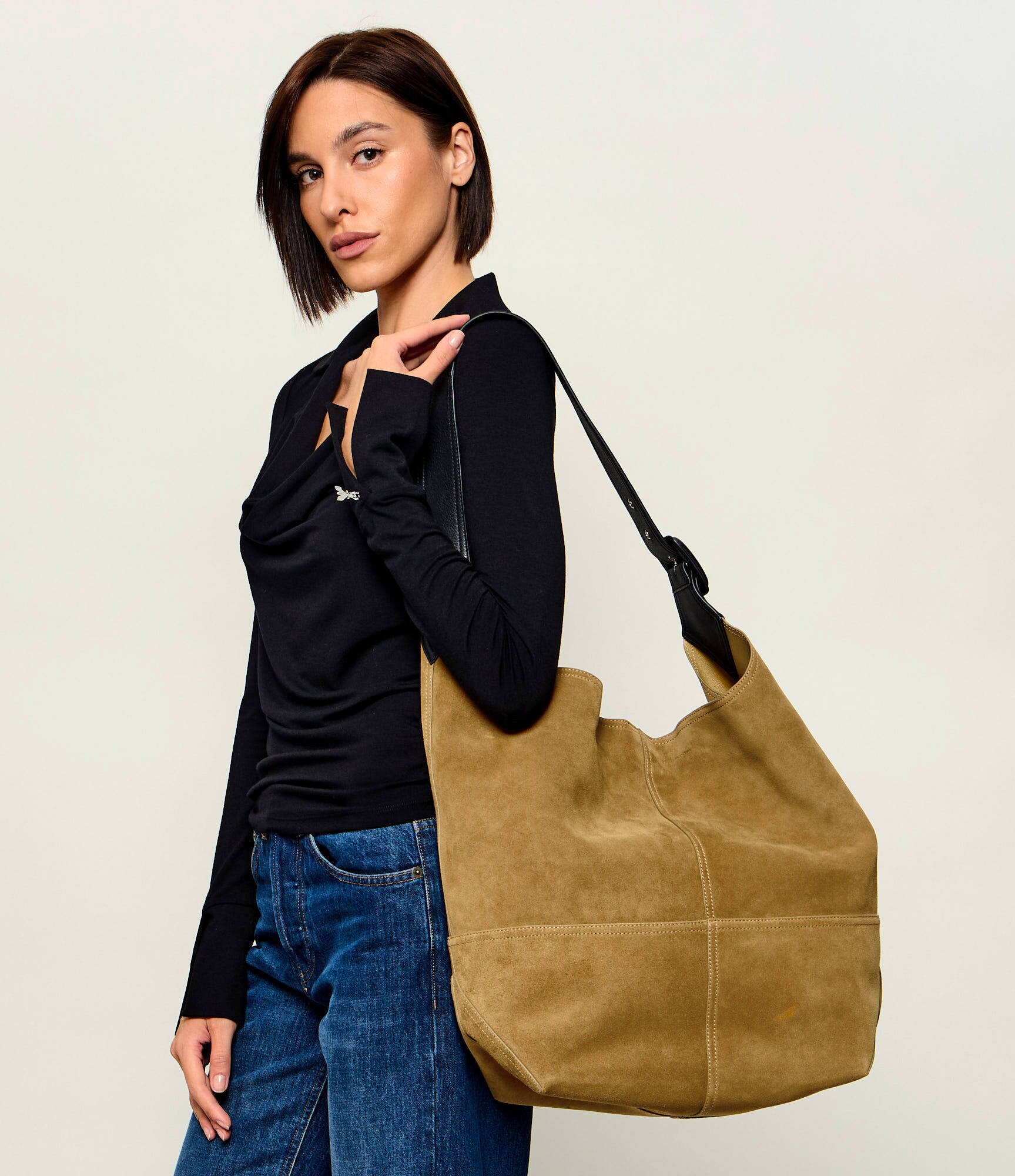 AMI Paris Geantă shopper Etienne | piele întoarsă