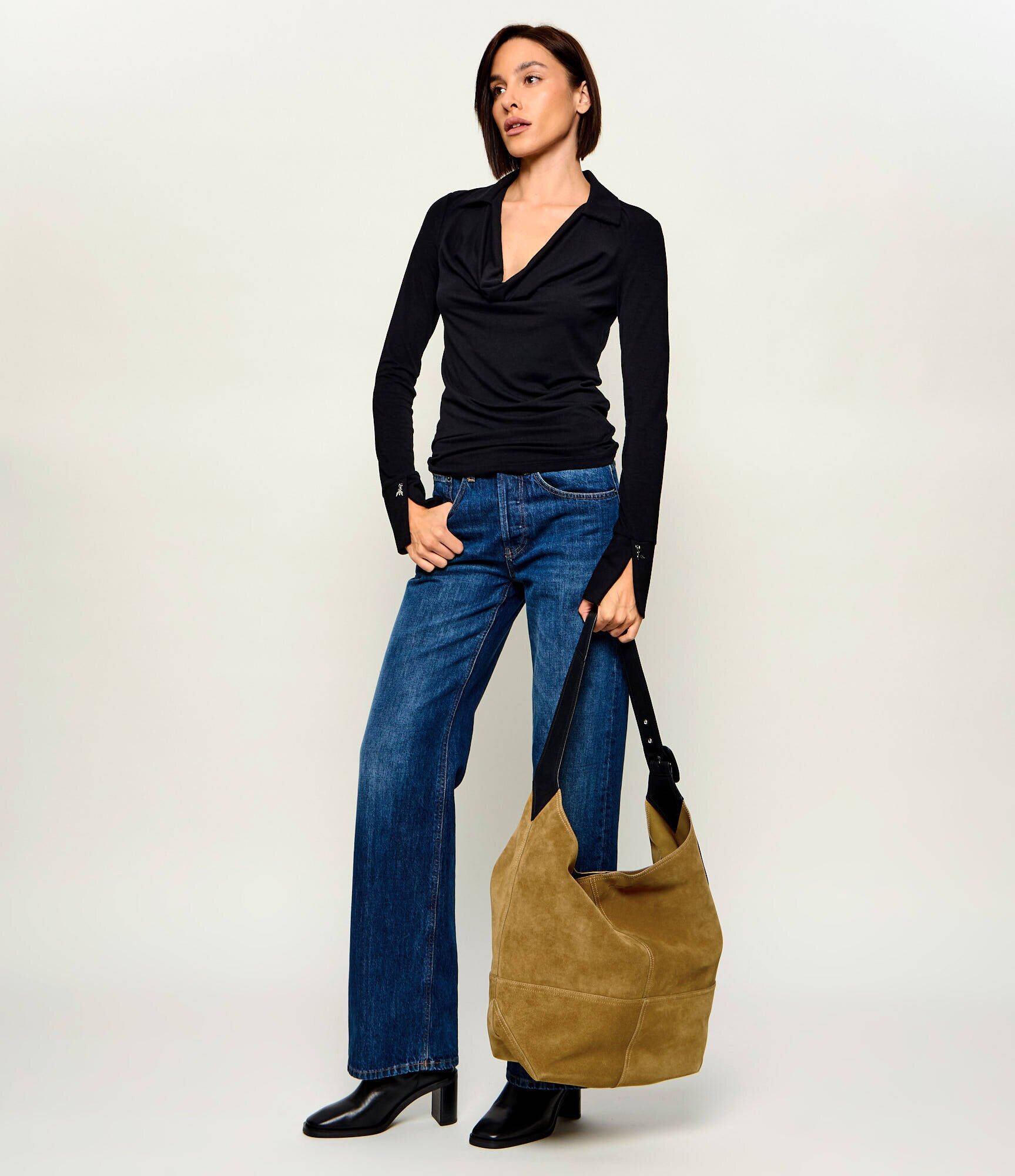 AMI Paris Geantă shopper Etienne | piele întoarsă