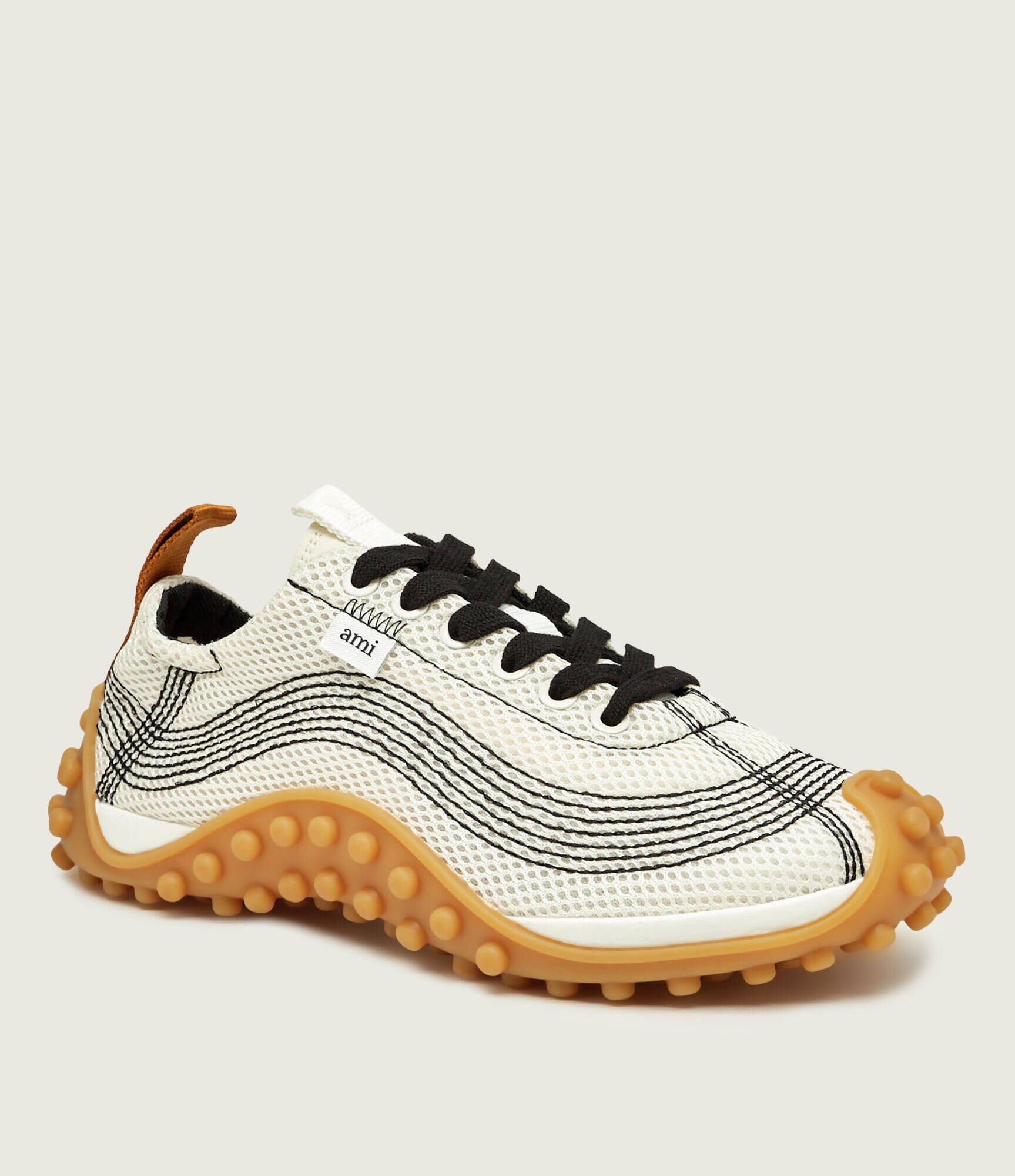 AMI Paris Sneakers Mirage cu adaos de piele