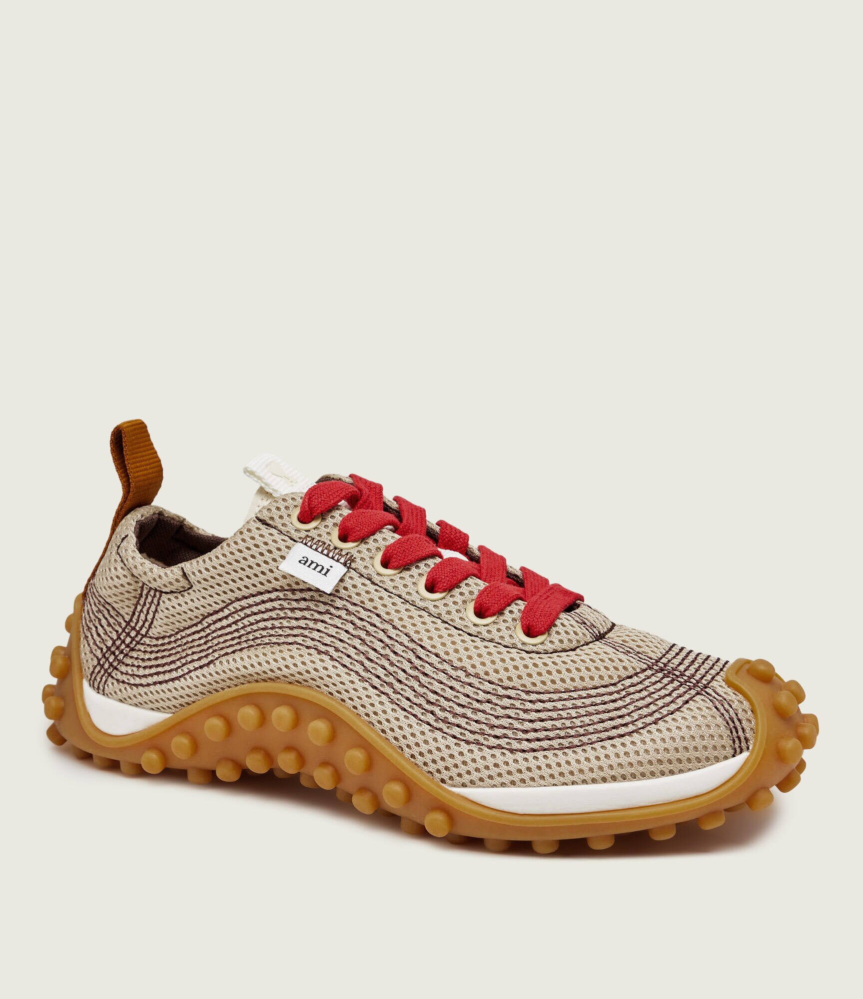 AMI Paris Sneakers Mirage cu adaos de piele