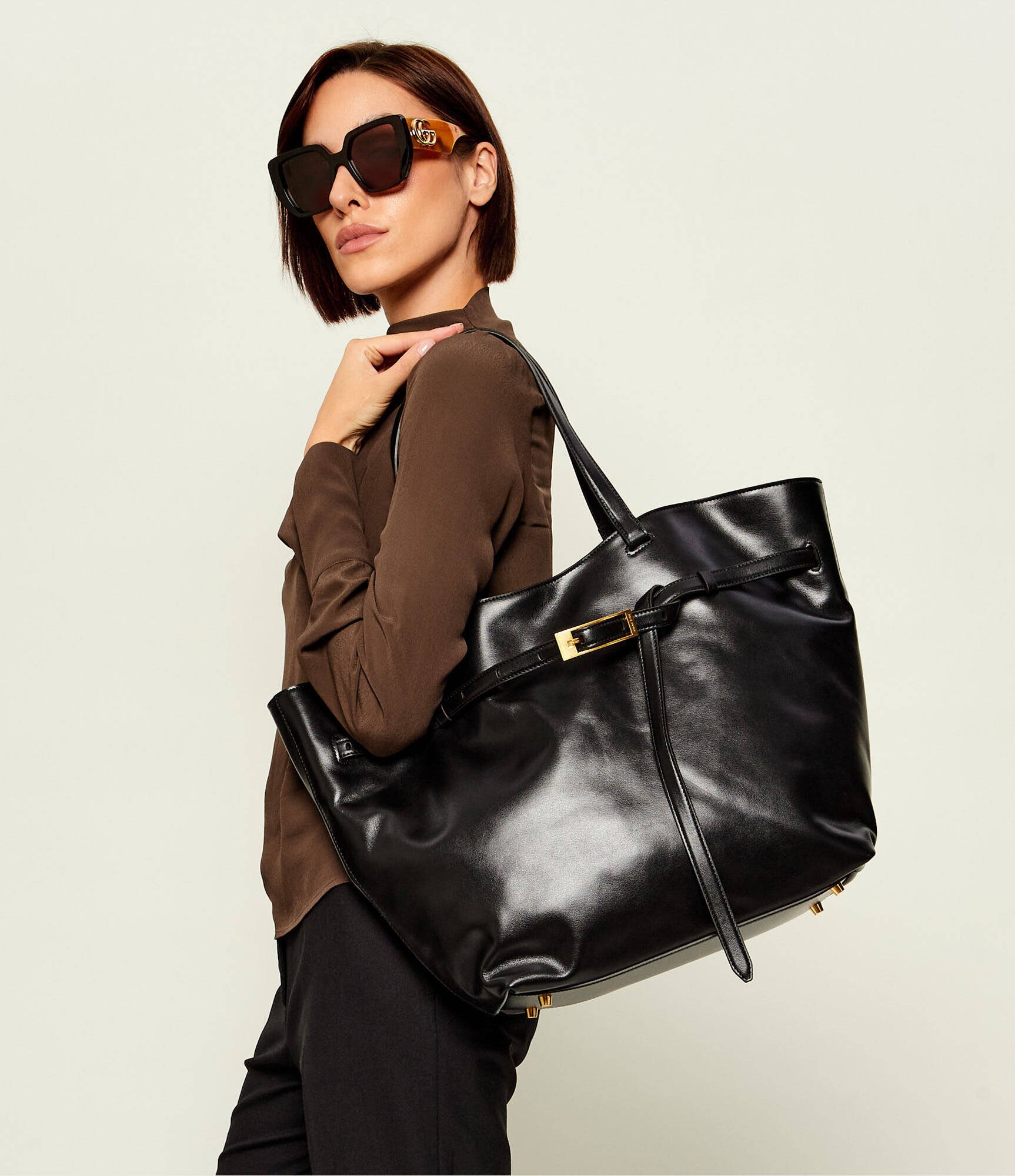 Anine Bing De piele geantă shopper Elly