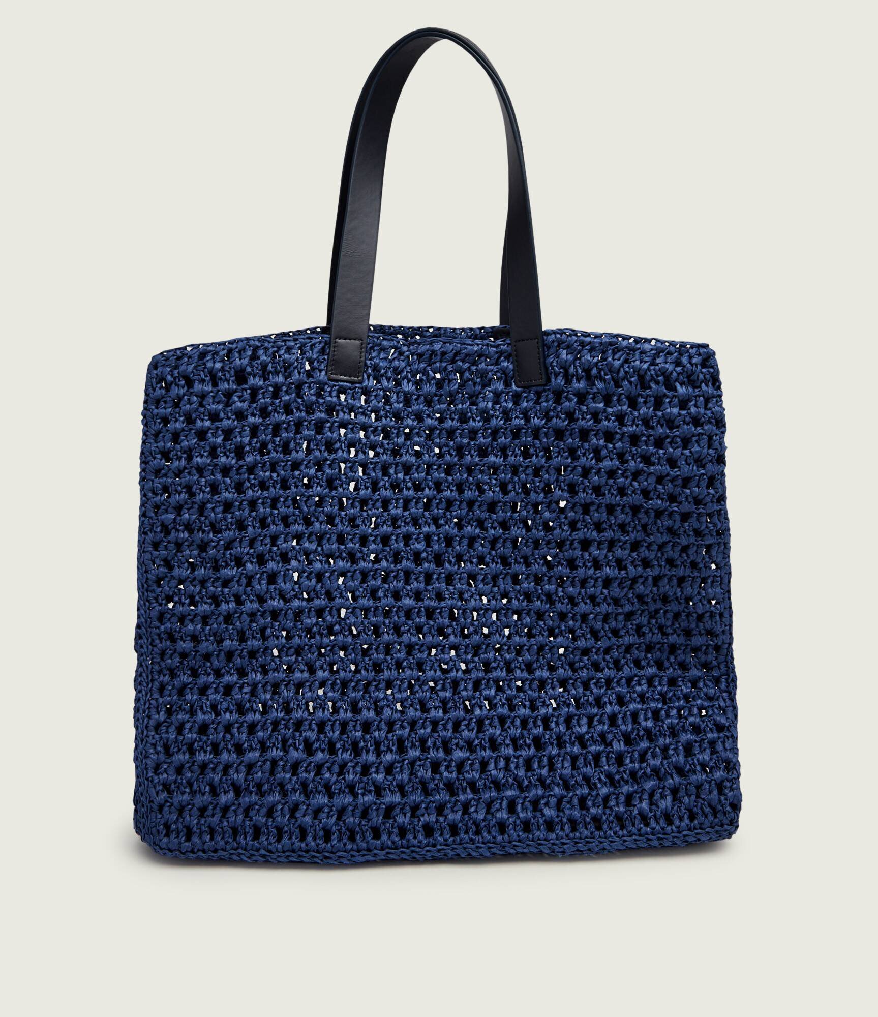 Anine Bing Geantă shopper LARGE RIO cu adaos de piele