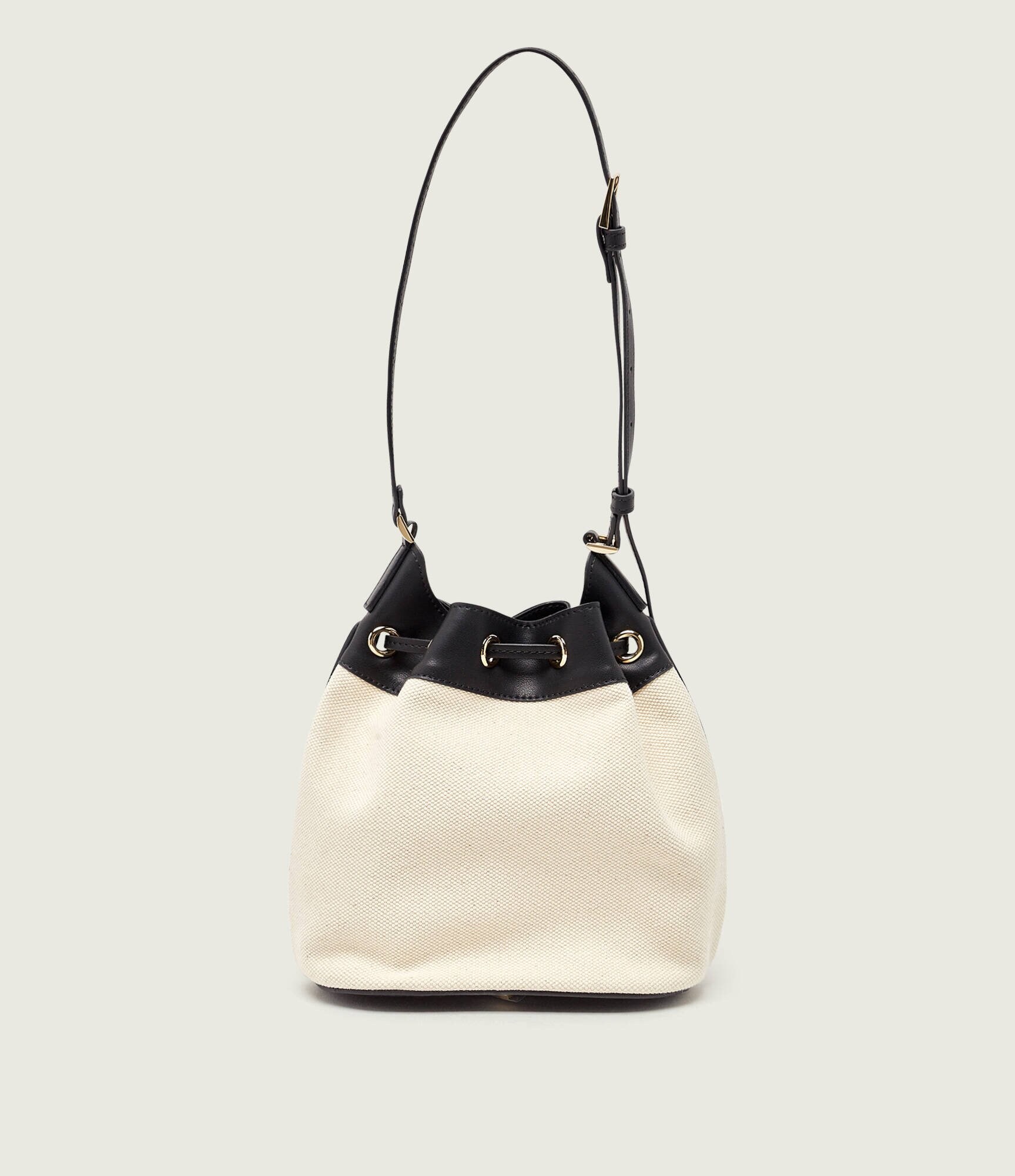 Anine Bing Geantă tip sac MINI ALANA cu adaos de piele