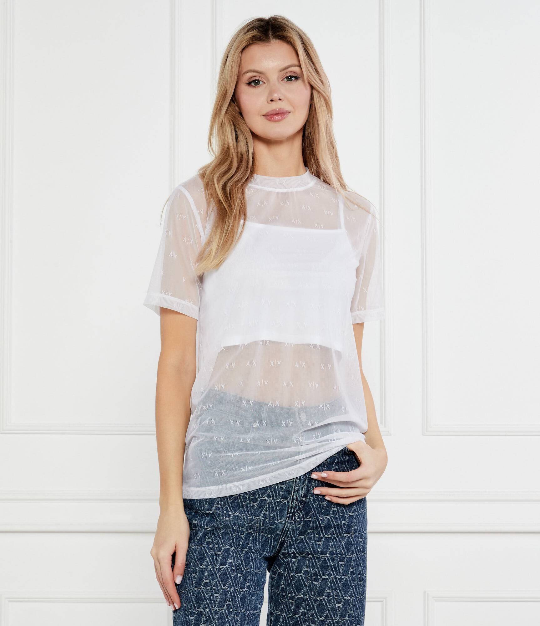Armani Exchange Bluză | Relaxed fit