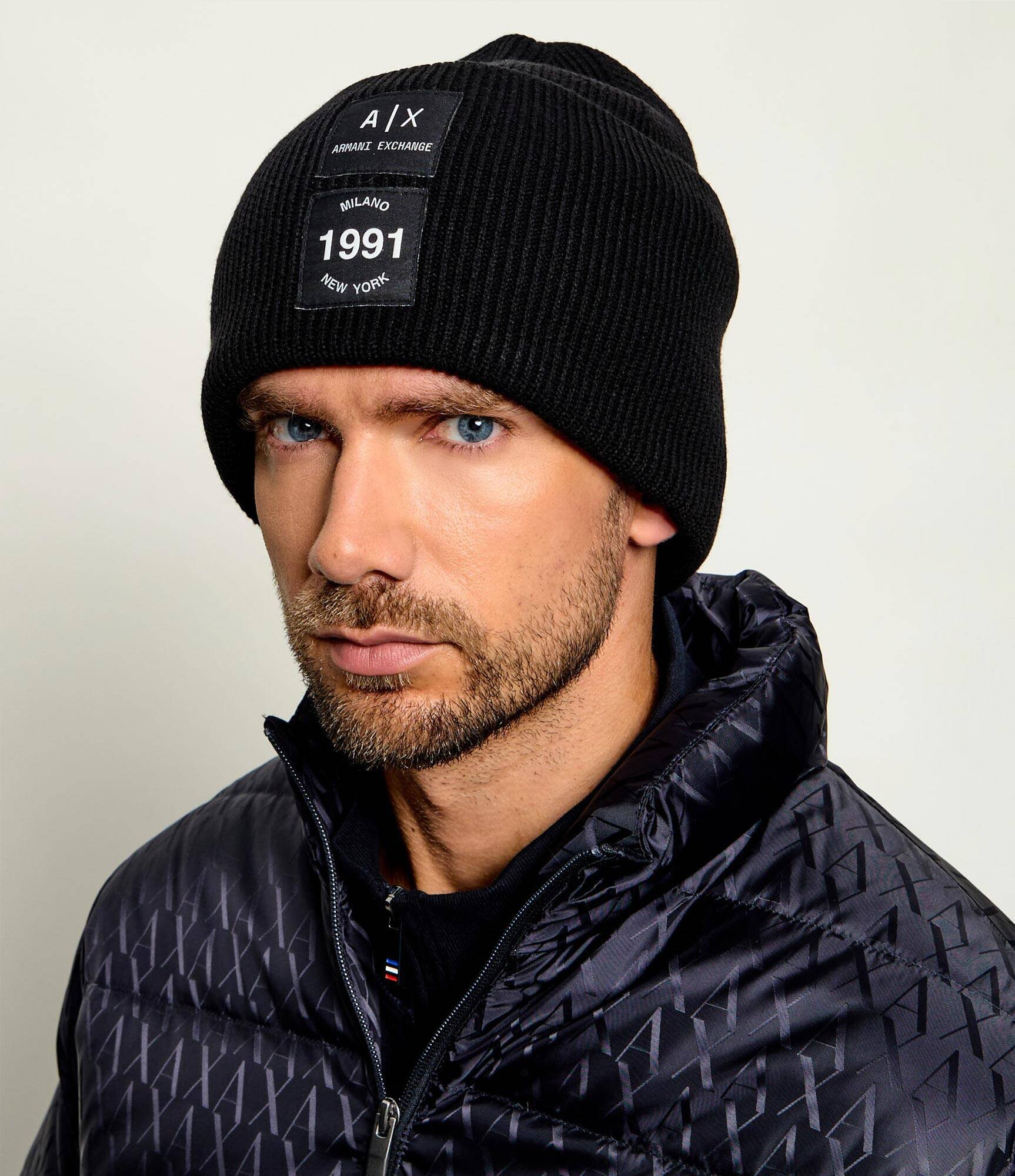 Armani Exchange Căciulă cu adaos de lână