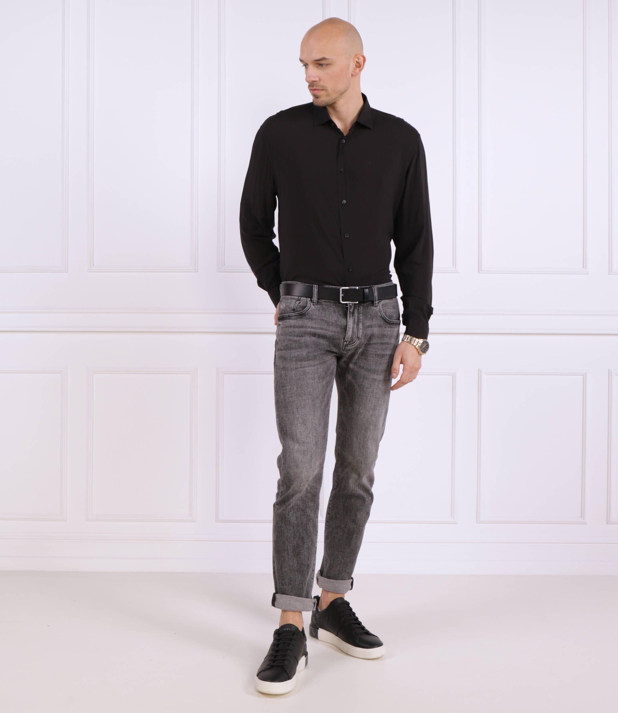 Armani Exchange Cămașă | Loose fit