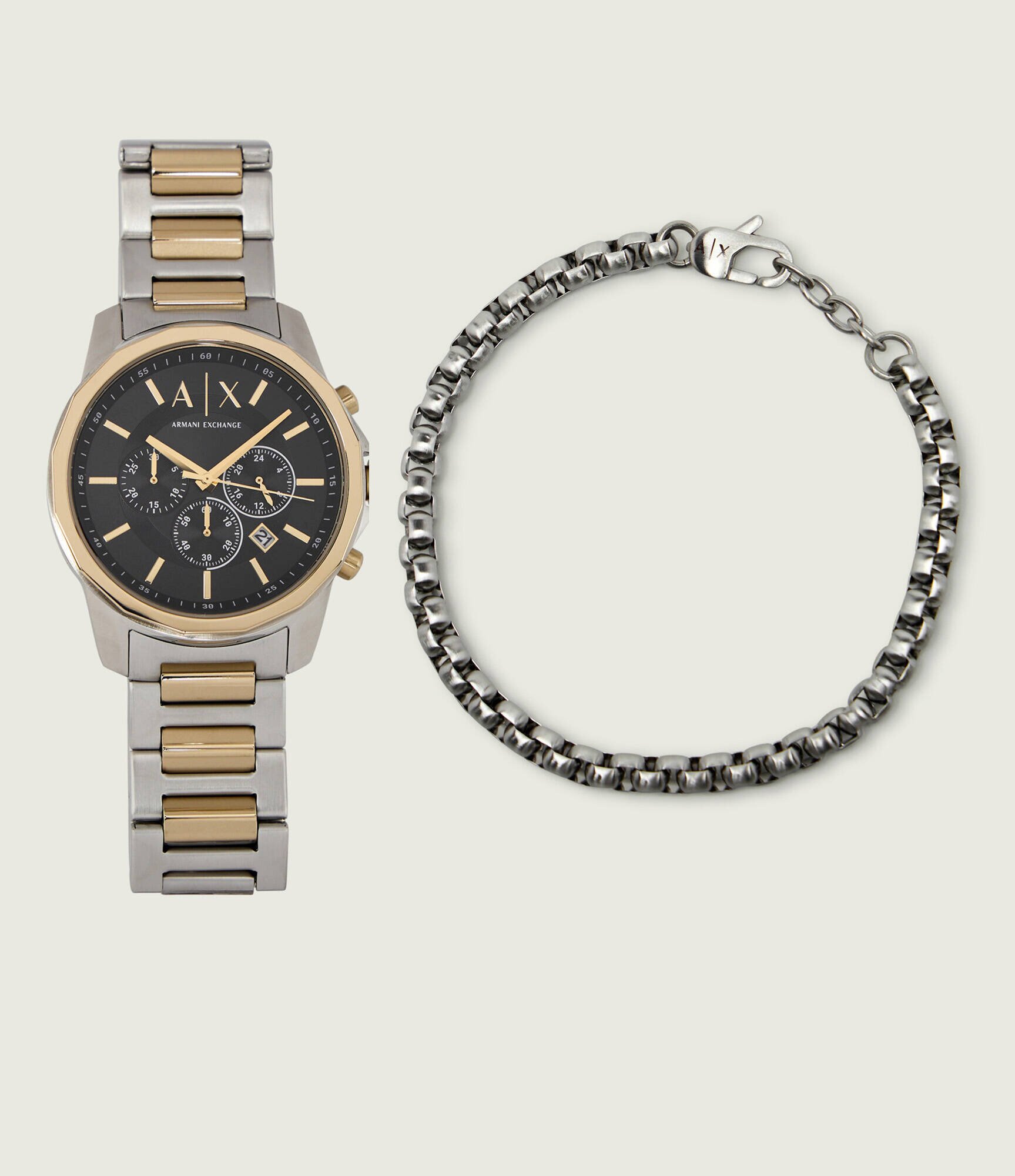 Armani Exchange Ceas + brățară Banks Chronograph AX7148SET