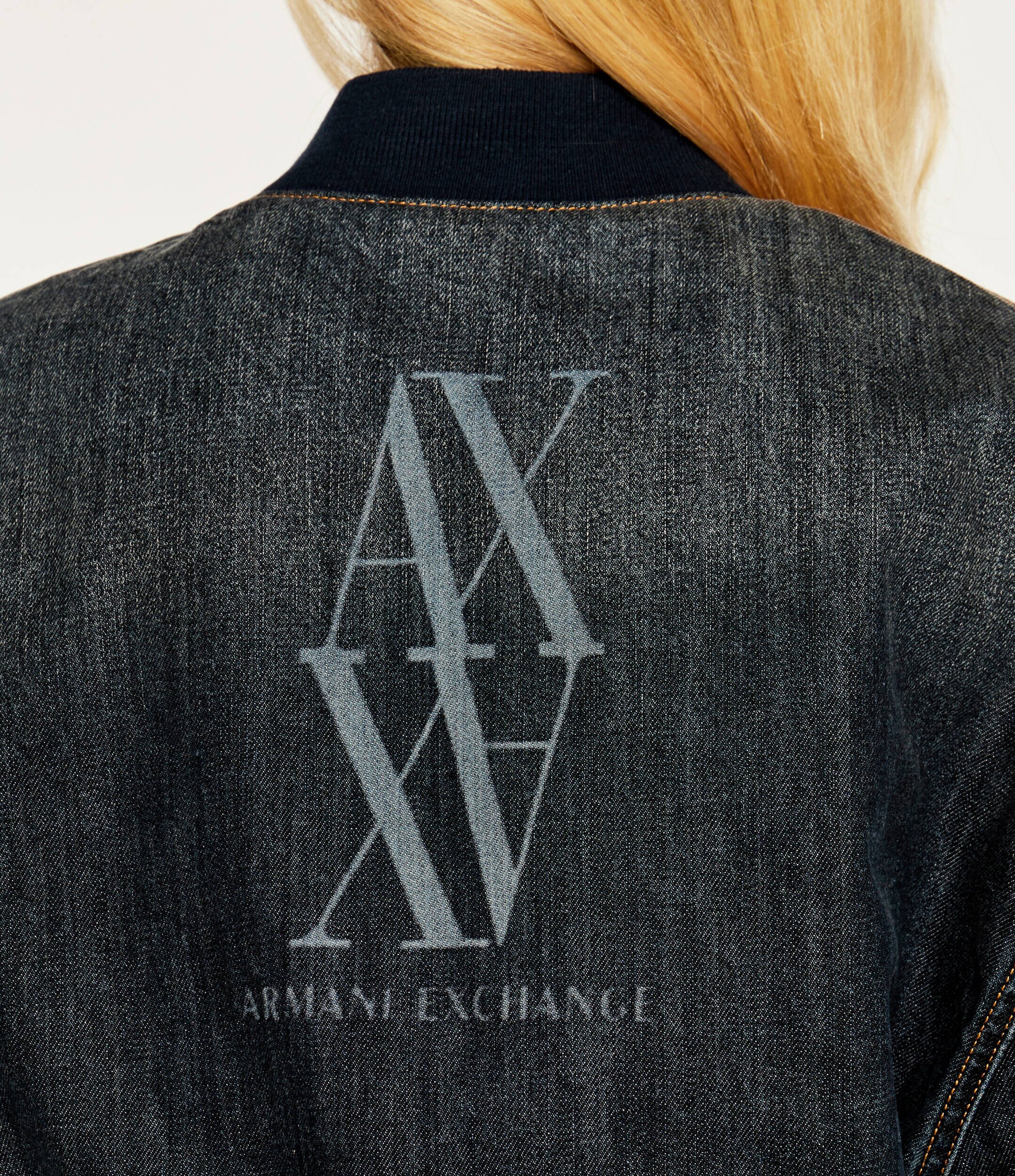 Armani Exchange De blugi geacă bomber | Cropped Fit