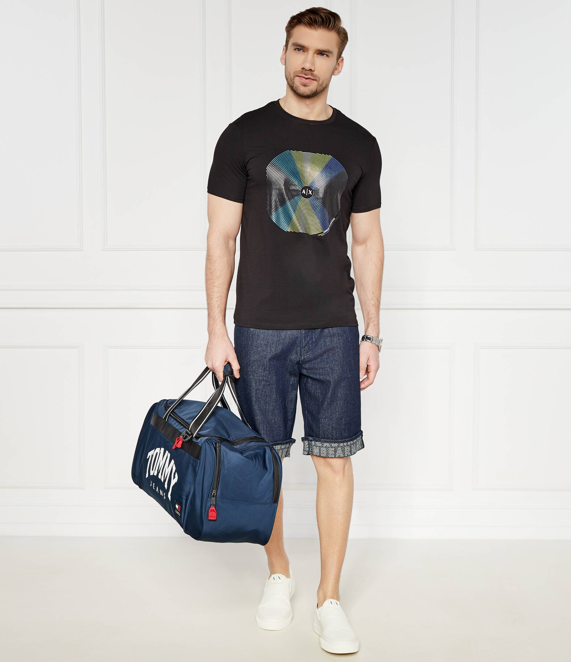 Armani Exchange De blugi pantaloni scurți | Regular Fit