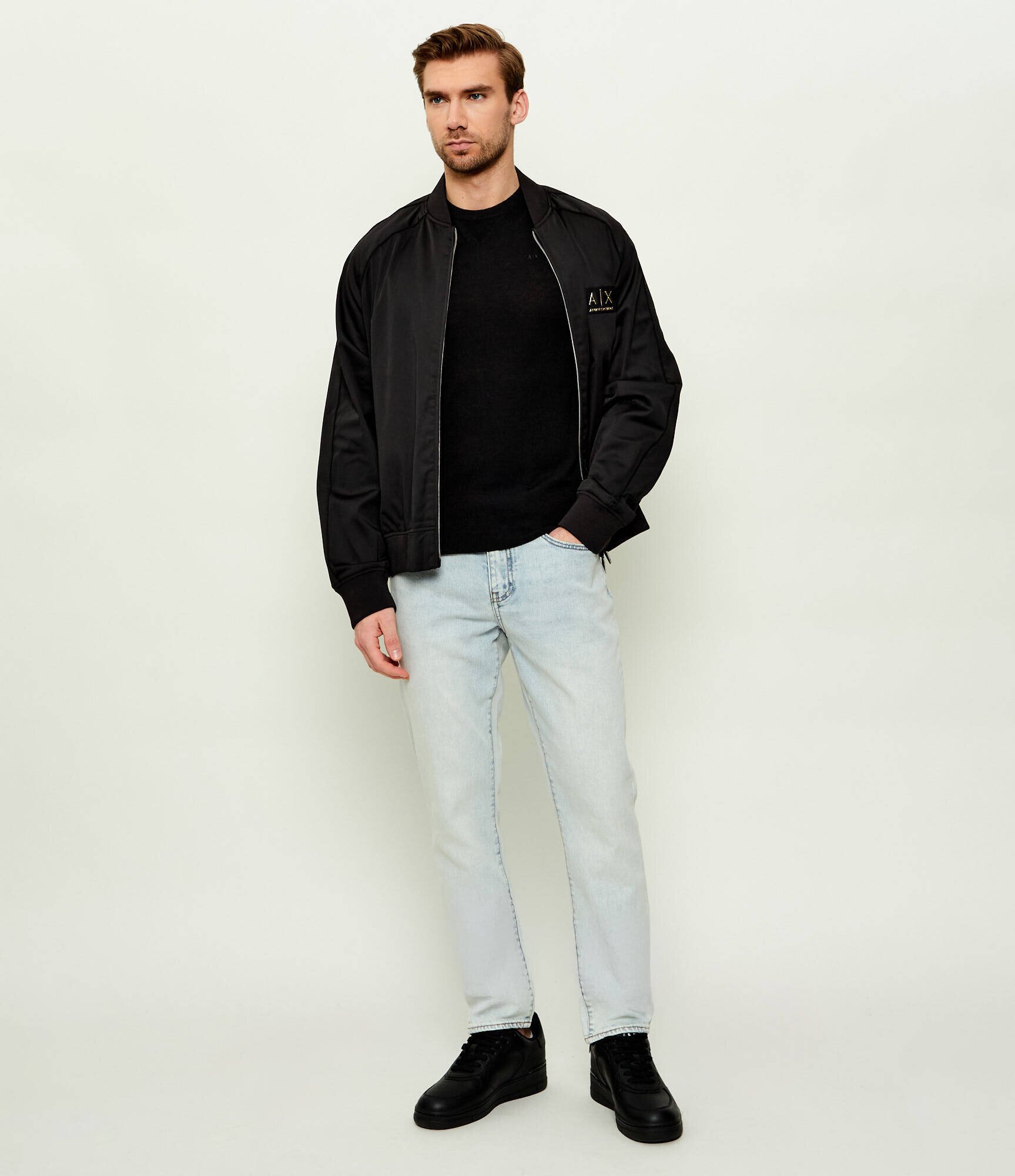 Armani Exchange De lână pulover | Slim Fit