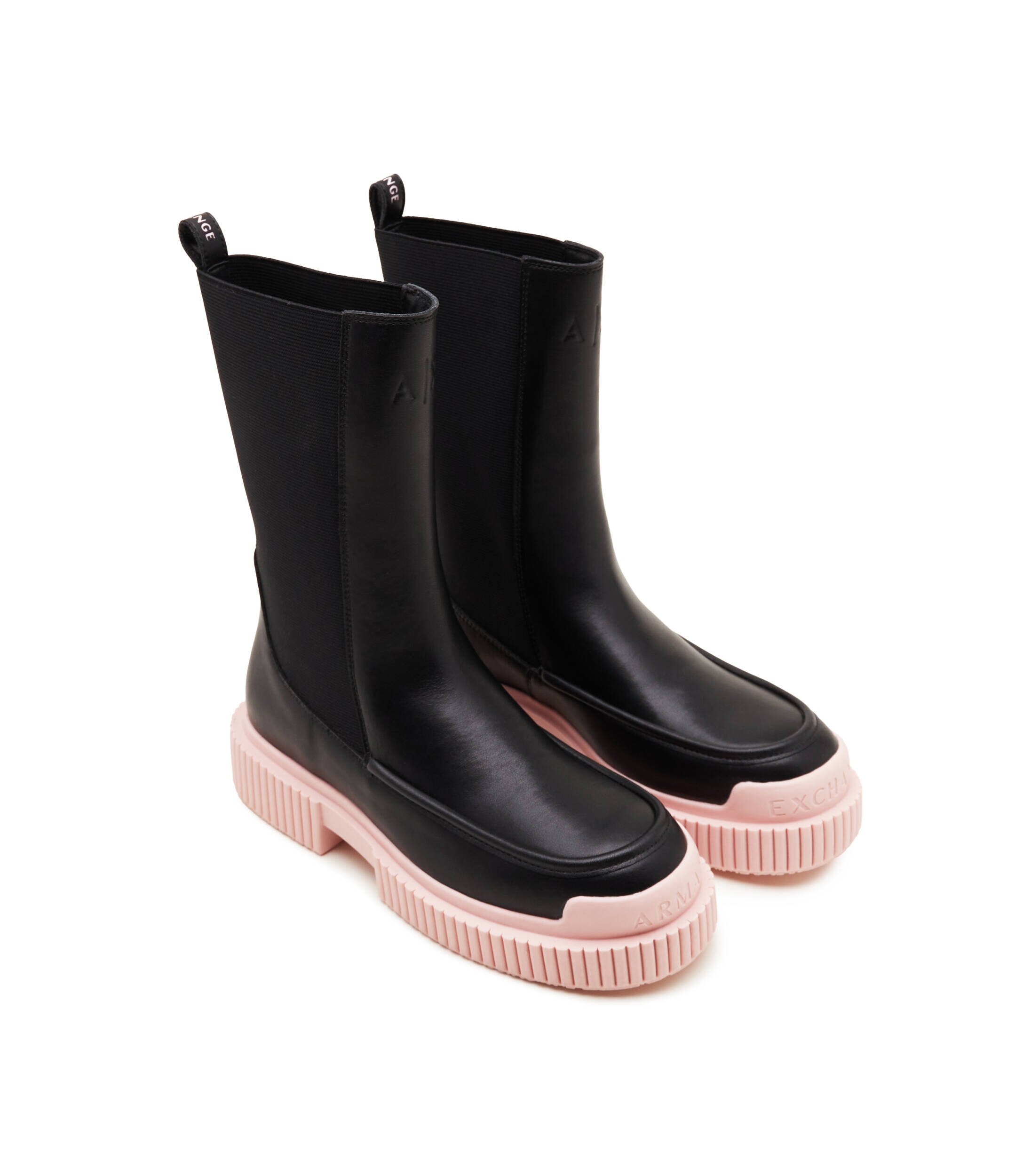 Armani Exchange De piele ghete chelsea