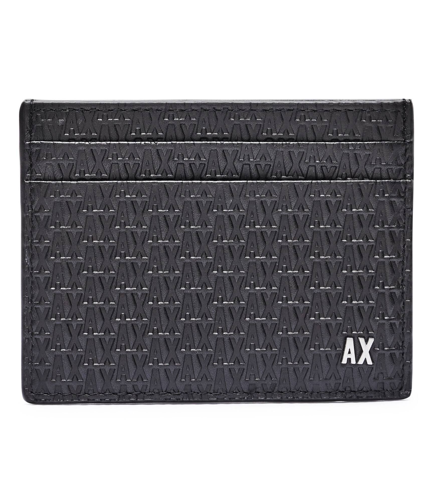 Armani Exchange De piele husă pentru carduri + breloc