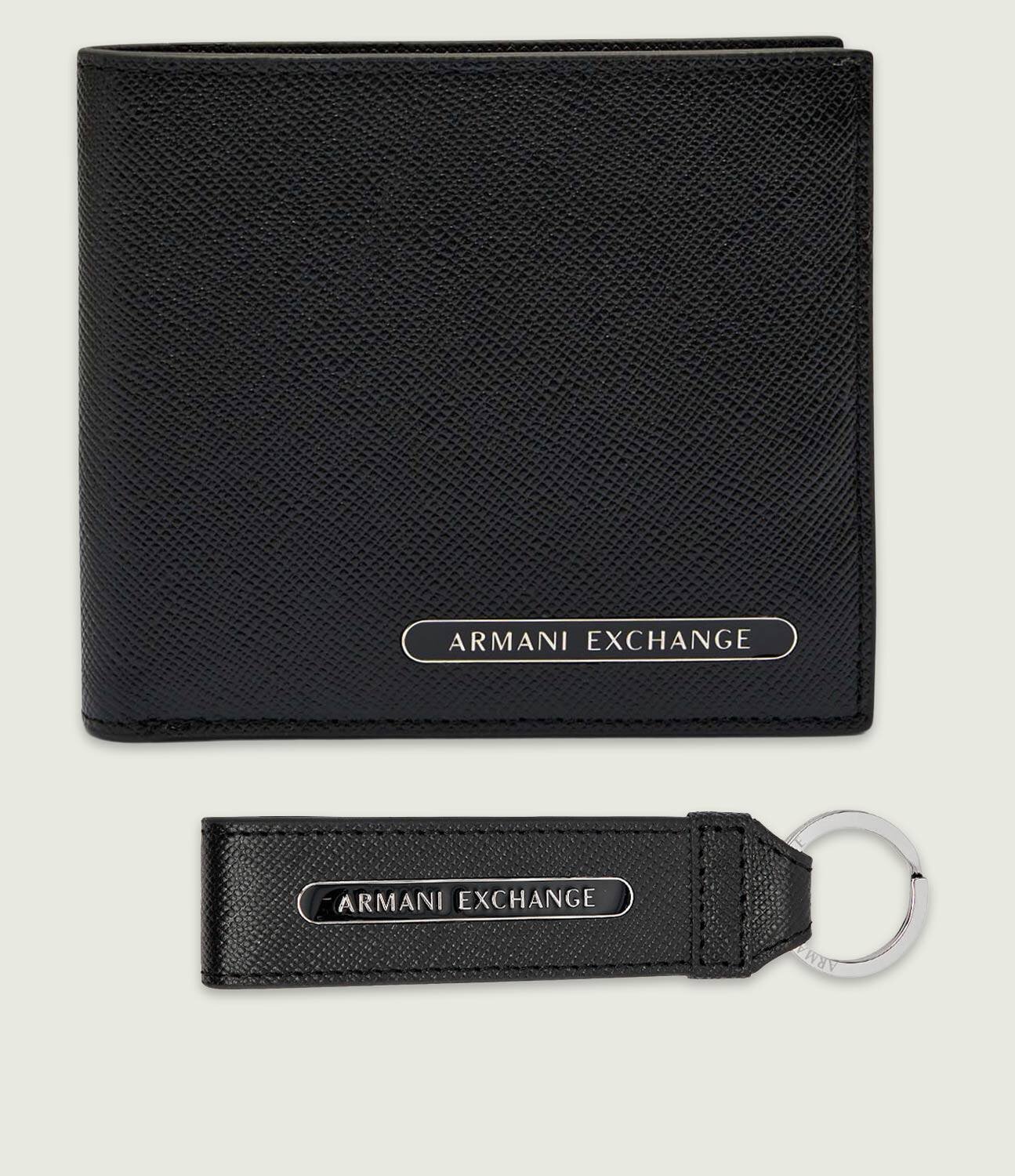 Armani Exchange De piele portofel + breloc