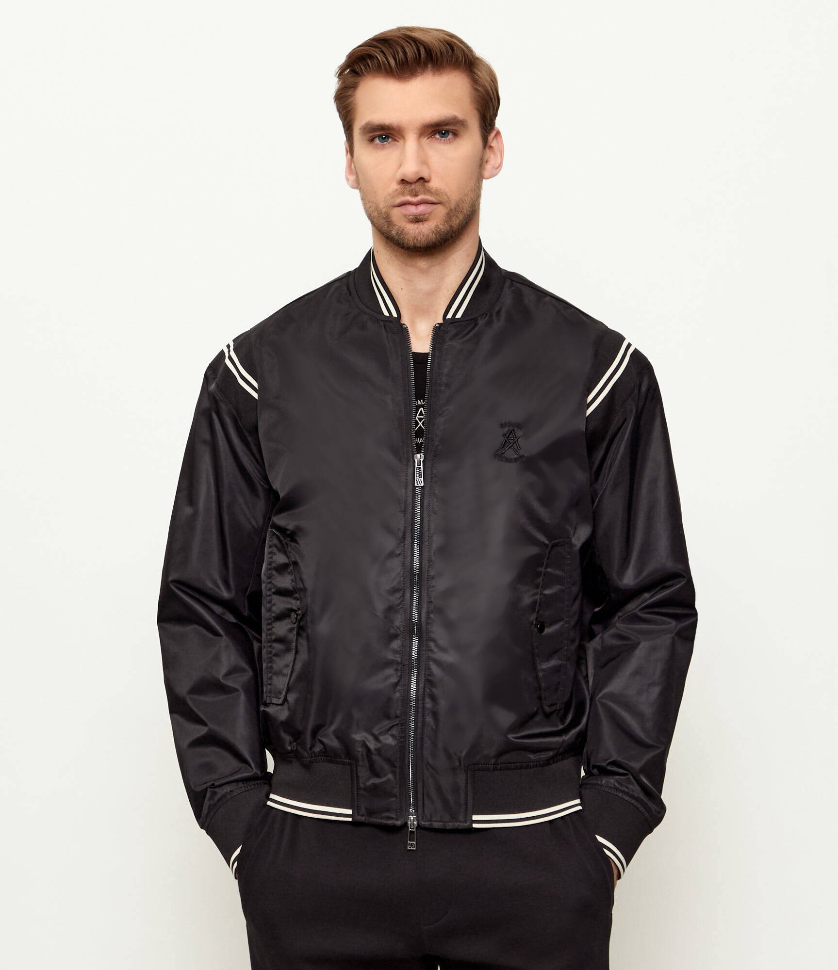Armani Exchange De satin geacă bomber | regular fit