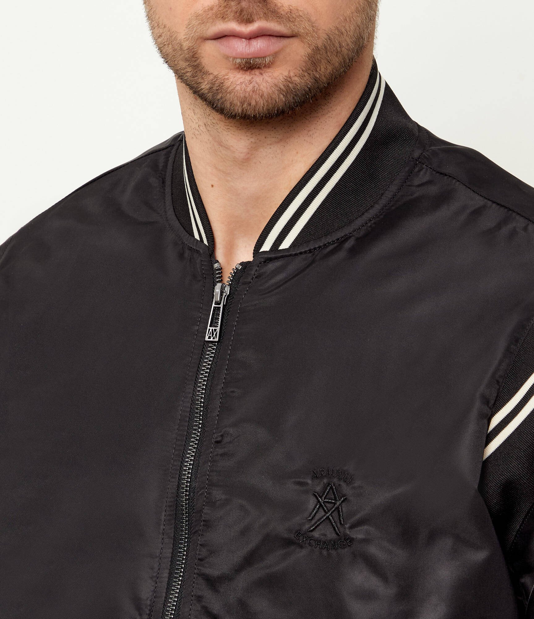 Armani Exchange De satin geacă bomber | regular fit