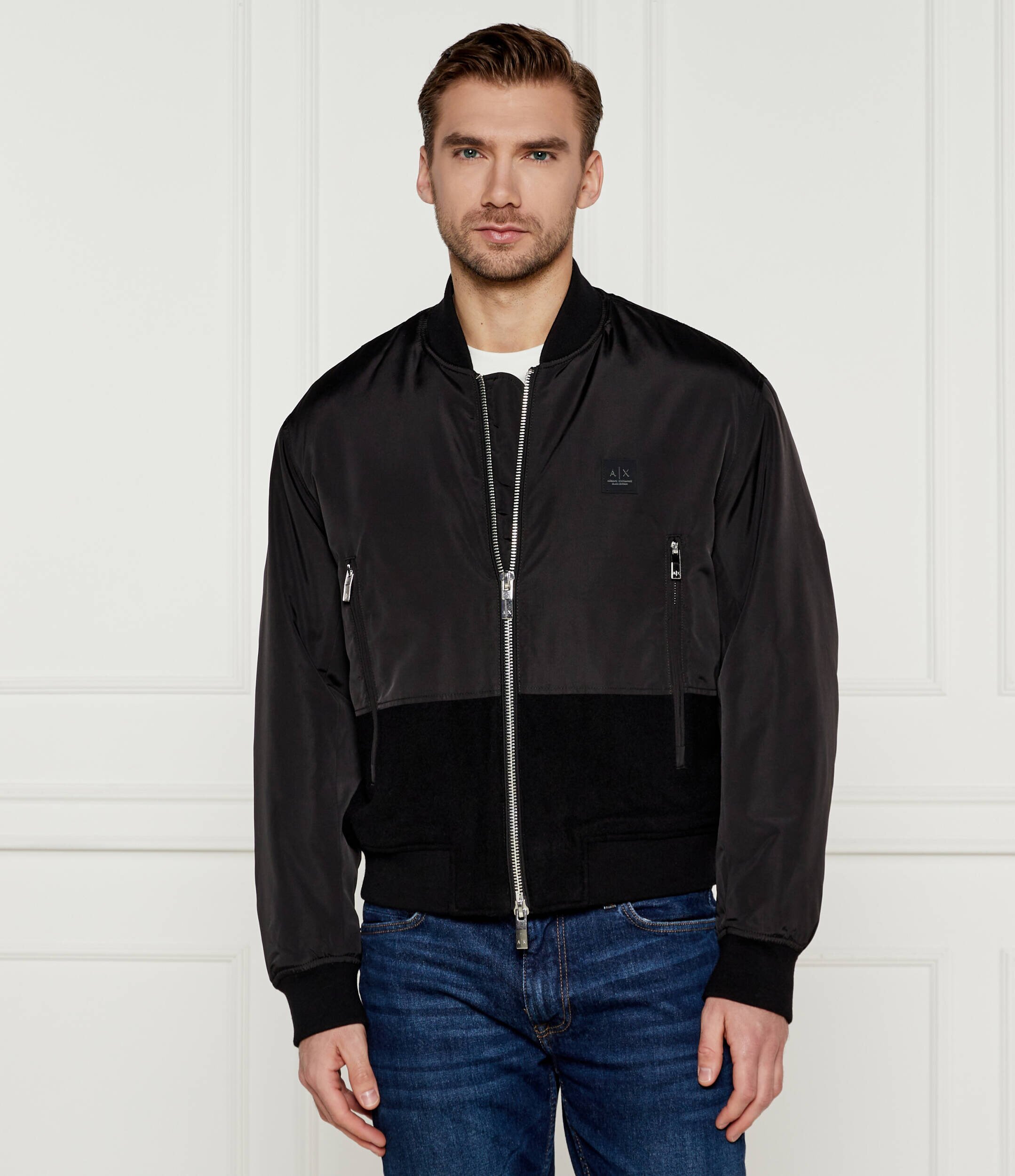 Armani Exchange Geacă bomber | Regular Fit cu adaos de lână