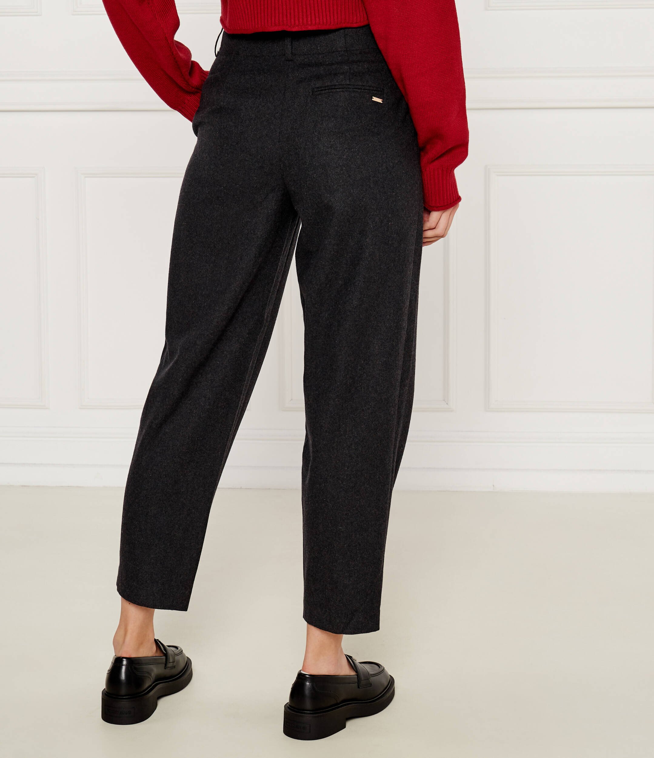 Armani Exchange Pantaloni chino | Regular Fit cu adaos de lână
