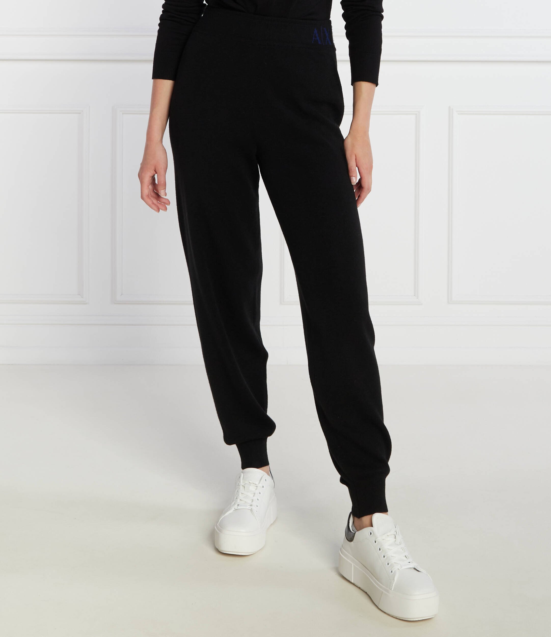 Armani Exchange Pantaloni de trening | Regular Fit cu adaos de lână