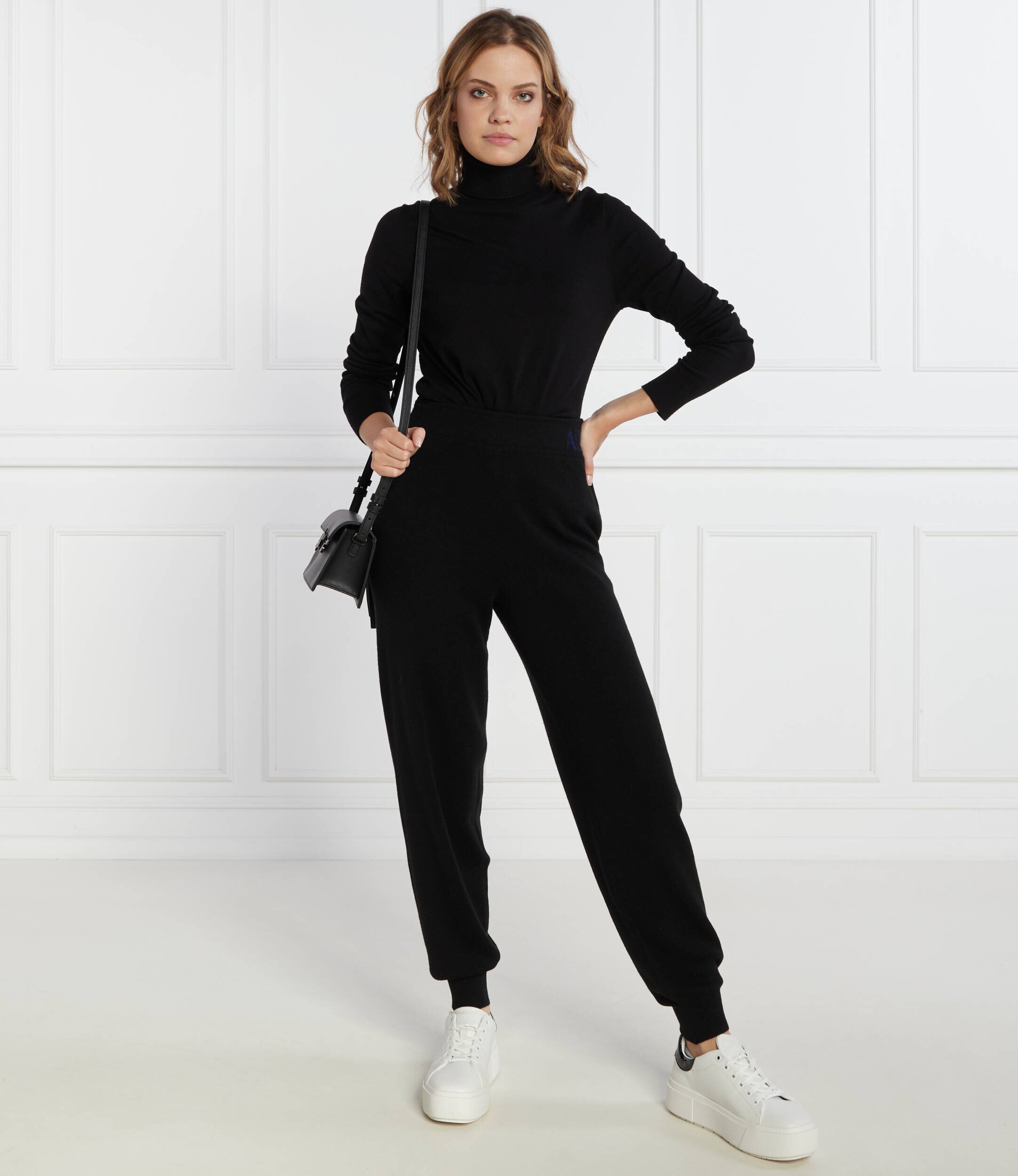 Armani Exchange Pantaloni de trening | Regular Fit cu adaos de lână