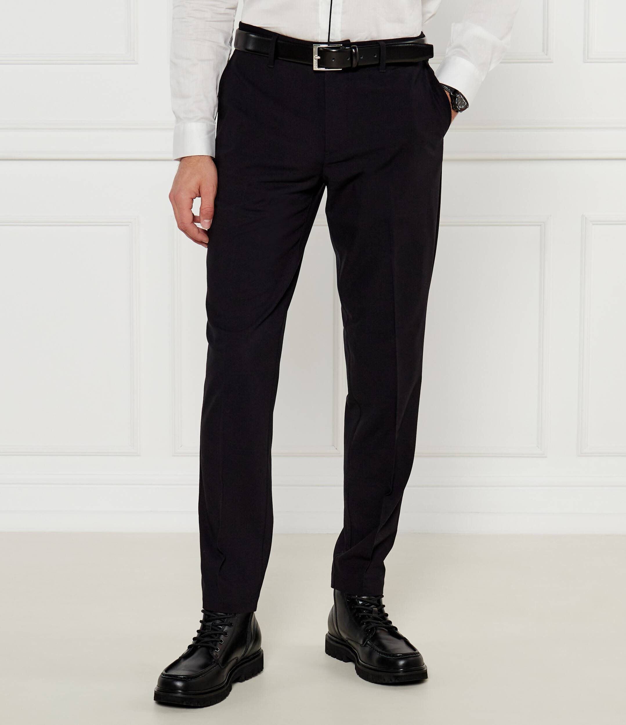Armani Exchange Pantaloni | Slim Fit cu adaos de lână