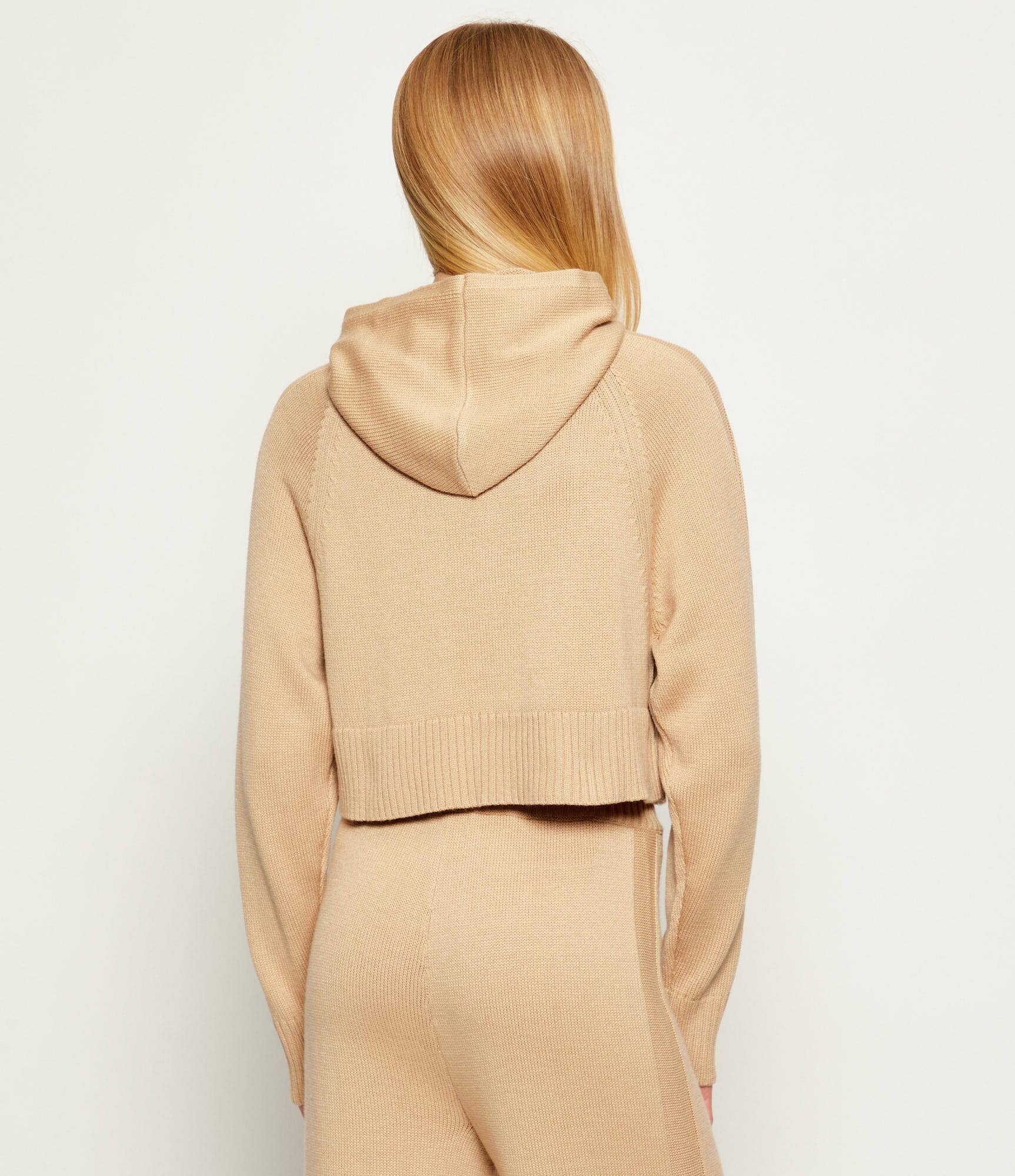 Armani Exchange Pulover | Cropped Fit cu adaos de lână