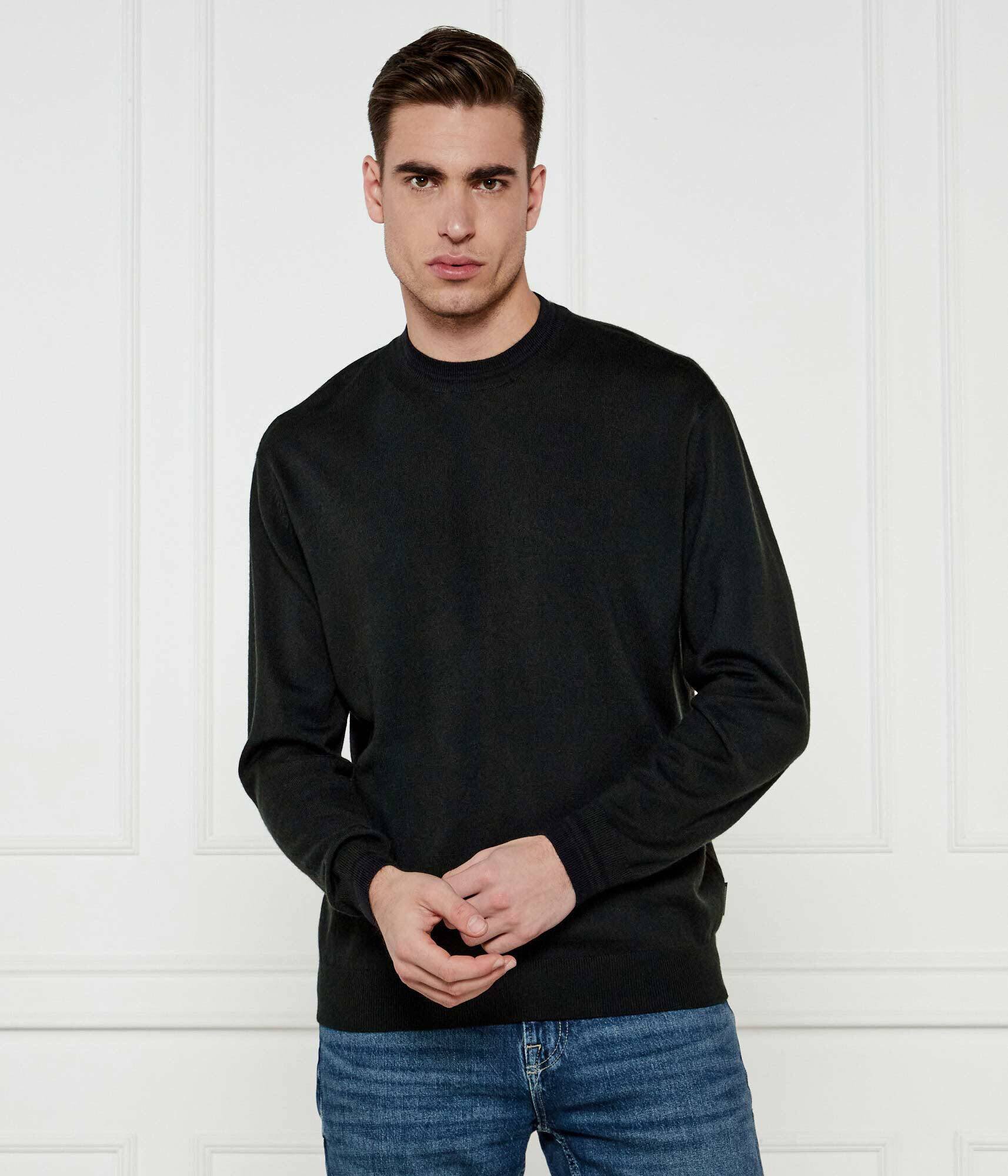 Armani Exchange Pulover | Regular Fit cu adaos de lână