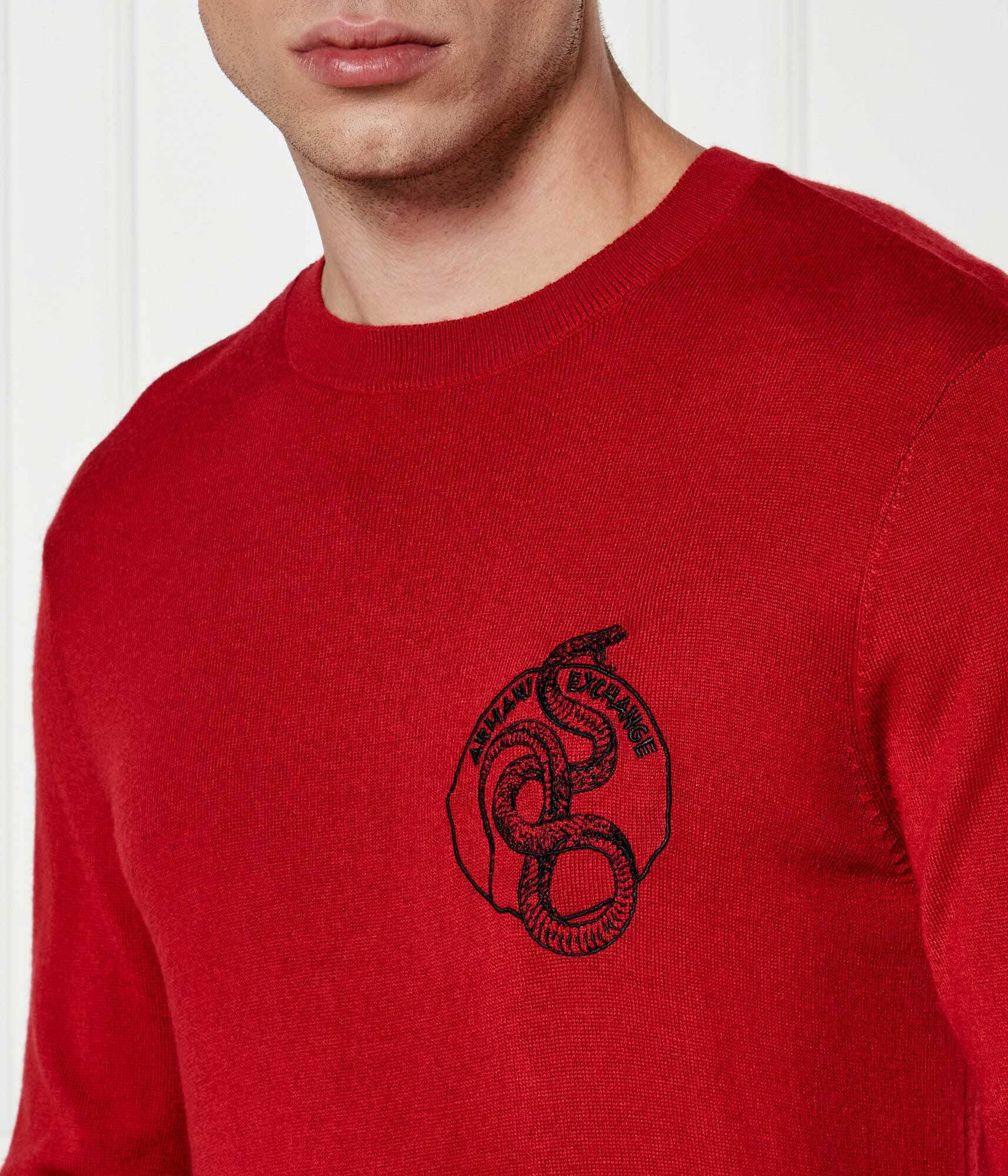 Armani Exchange Pulover | Regular Fit cu adaos de lână