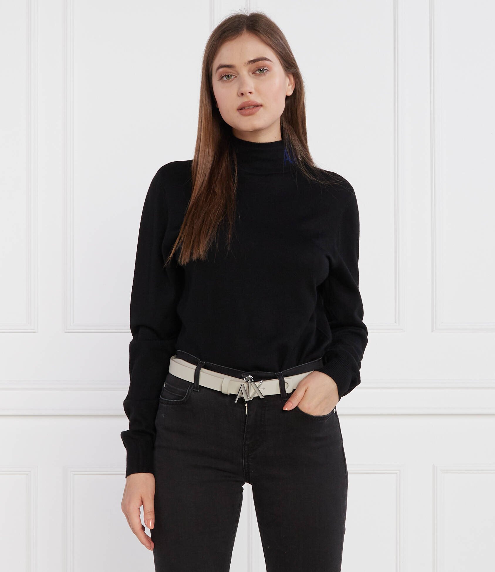 Armani Exchange Pulover | Regular Fit cu adaos de lână