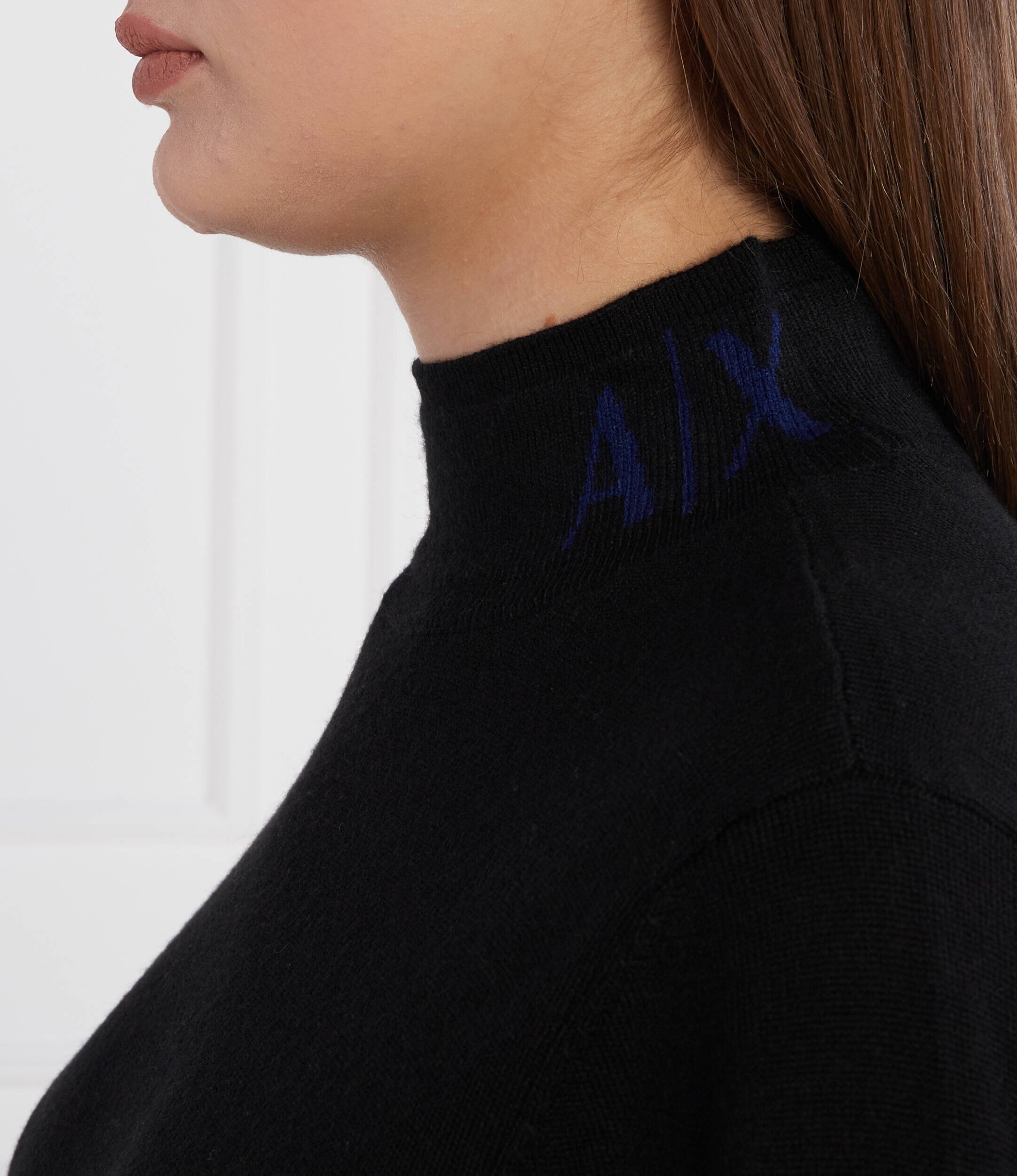 Armani Exchange Pulover | Regular Fit cu adaos de lână