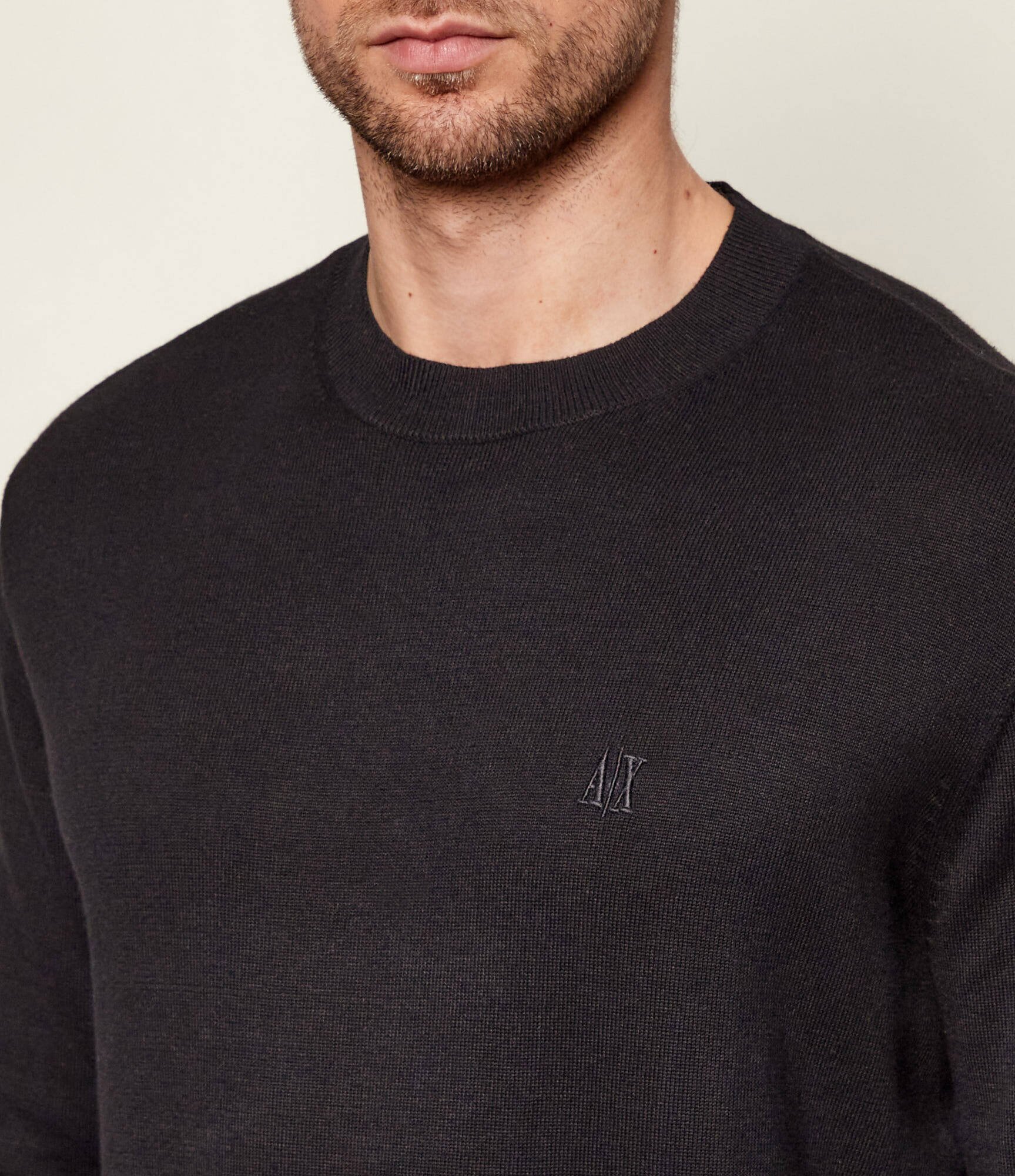 Armani Exchange Pulover | regular fit cu adaos de mătase