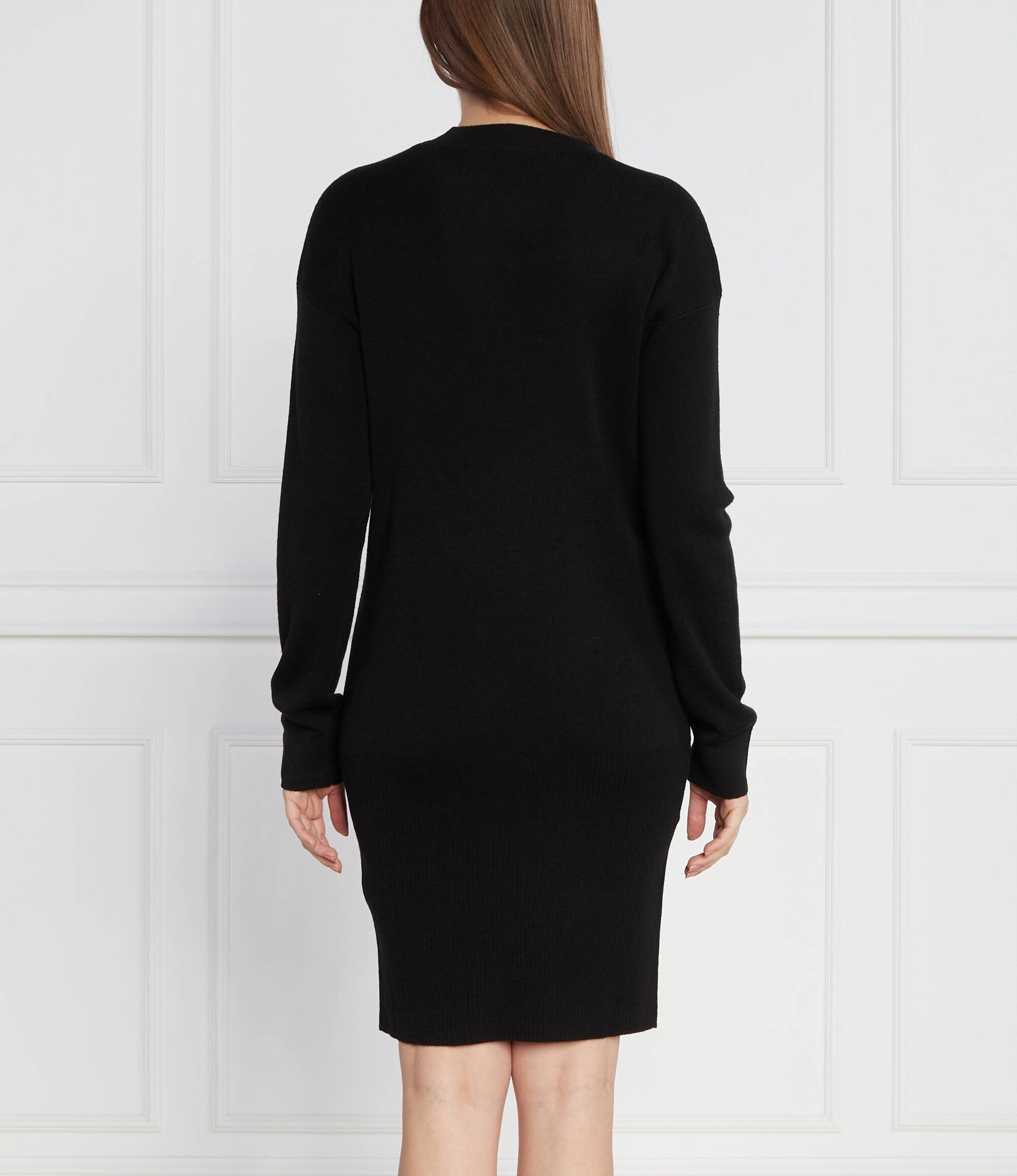 Armani Exchange Rochie Vestito cu adaos de lână