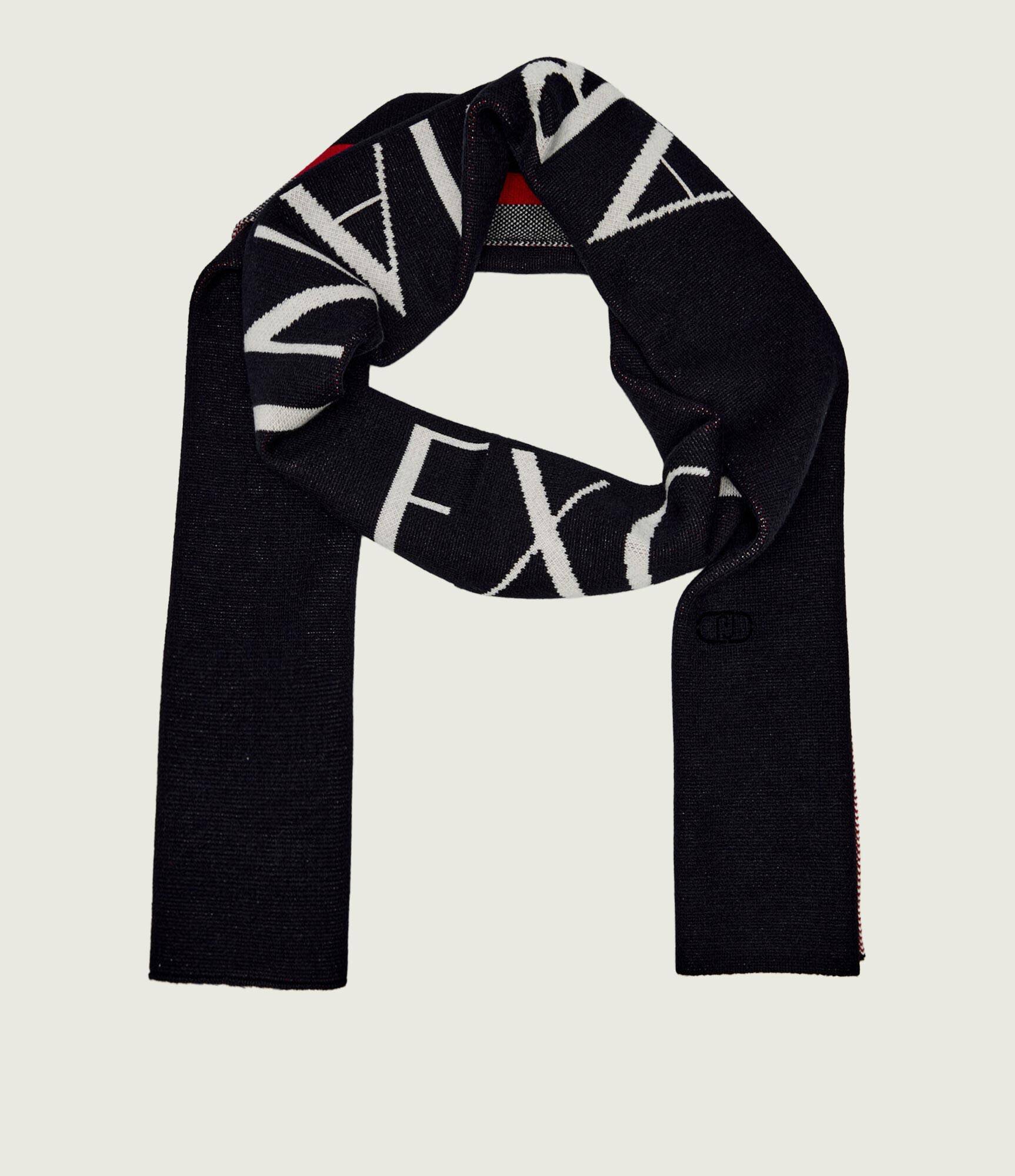 Armani Exchange Șal cu adaos de lână