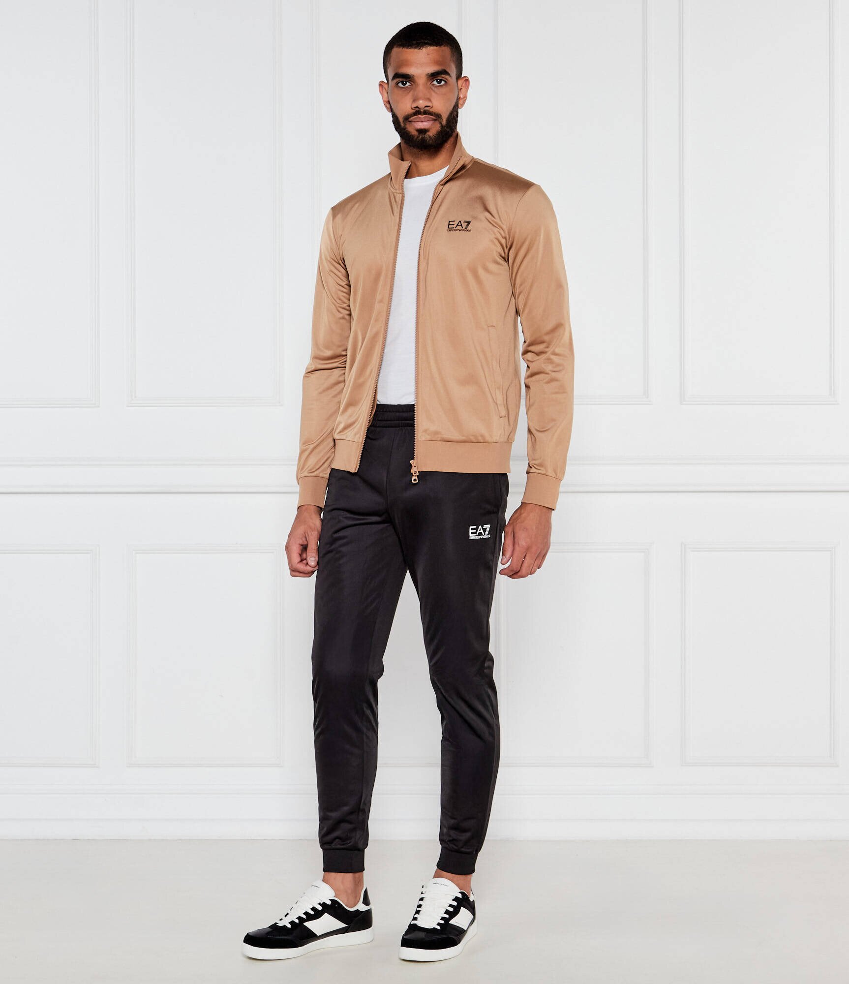 Armani Exchange Sneakers cu adaos de piele